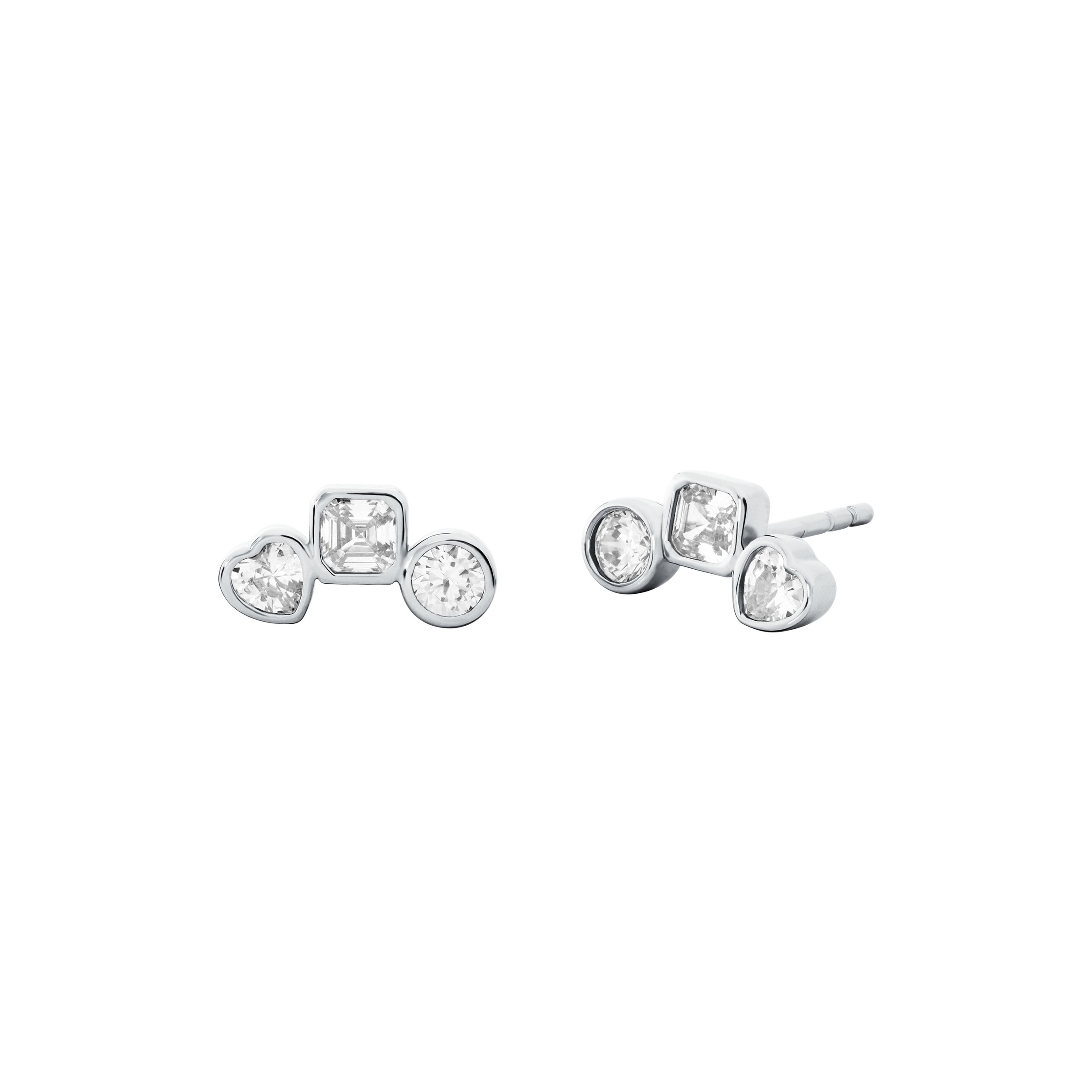 MICHAEL KORS Ohrring und Ketten Set »Schmuckset Multipack Schmuck Edelstahl PREMIUM, MKC1766SET MKC1767SET«, (Set, 3 tlg.), mit Zirkonia (synth.)