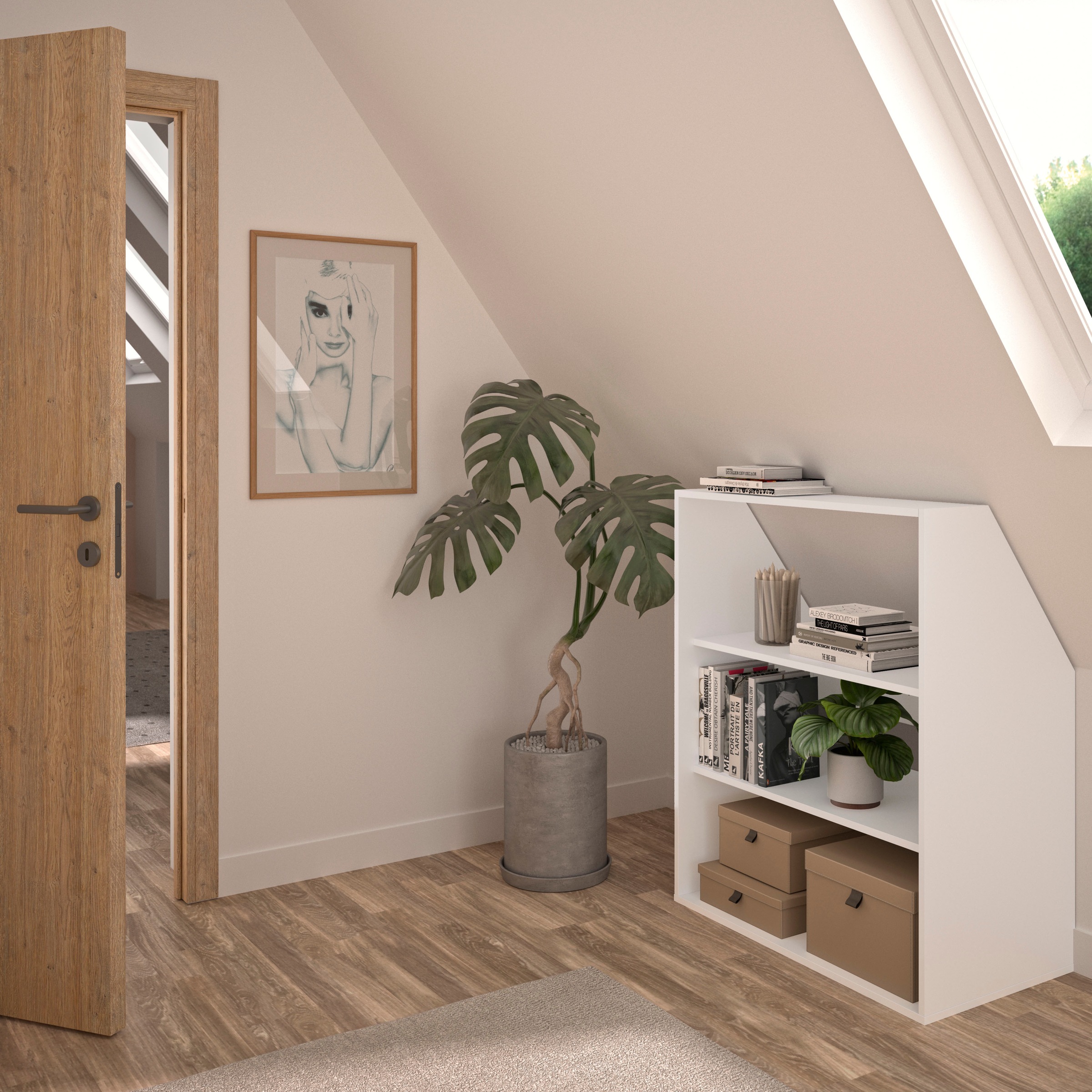 Gami Kleiderschrank "UNDER" Schrägschrank mit einer Tür günstig online kaufen