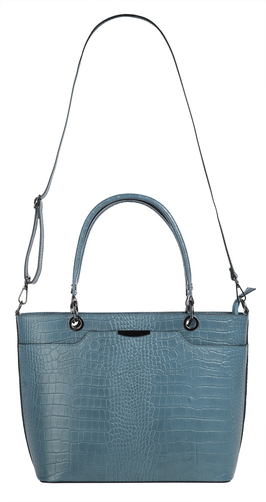 Cluty Henkeltasche, echt Leder, Made in Italy