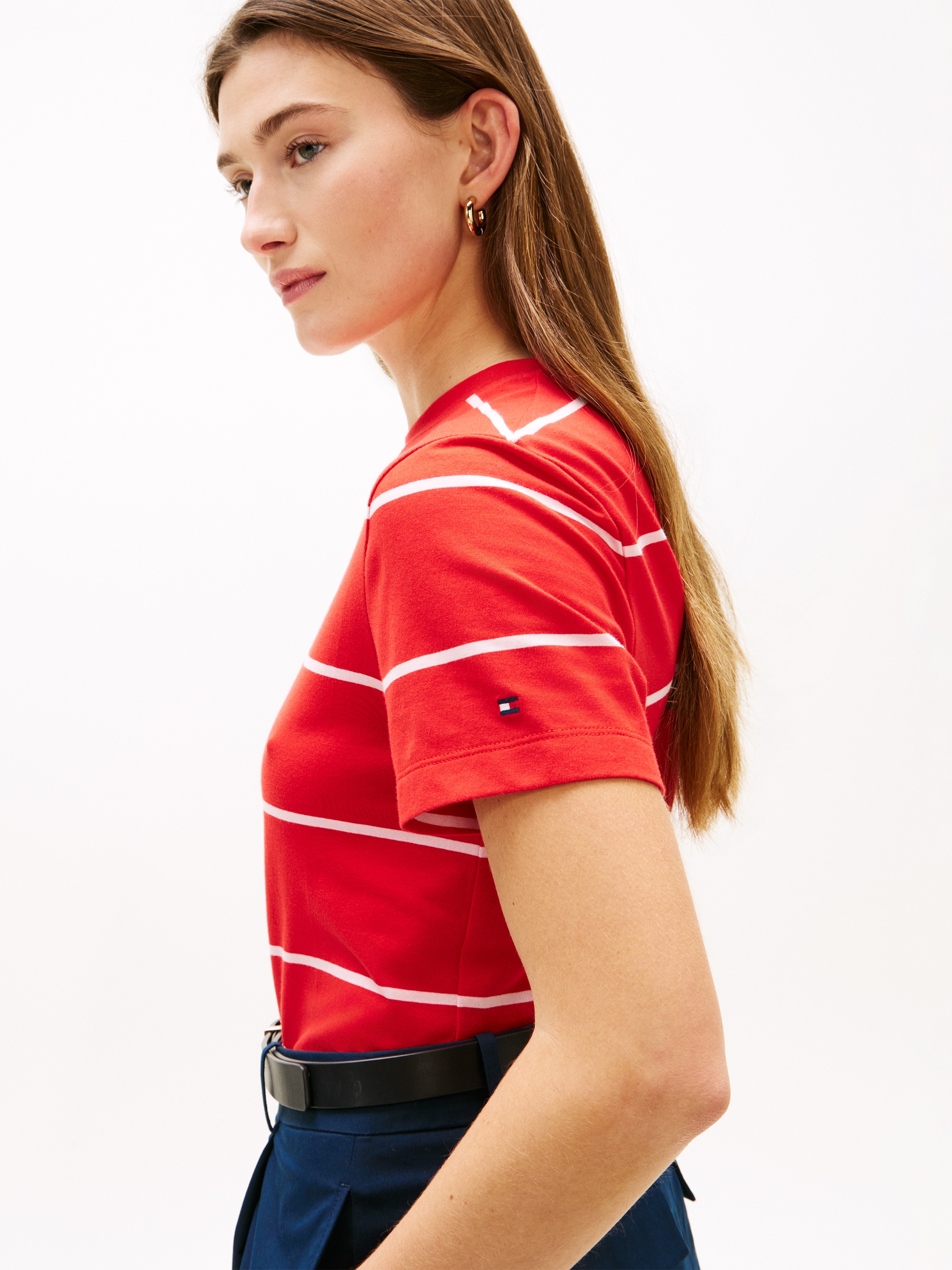 Tommy Hilfiger Kurzarmshirt "TH SCRIPT REGULAR C-NECK SHORT SLEEVE TEE" günstig online kaufen