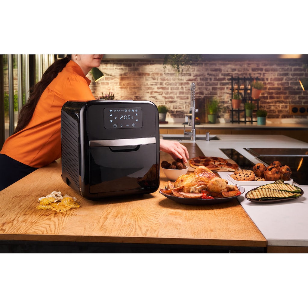 Tefal Heißluftfritteuse »FW5018 Easy Fry Oven & Grill«, 2000 W, 7 Zubehörteile, 11 L, Temperaturkontrolle, einfach zu Reinigen, Timer