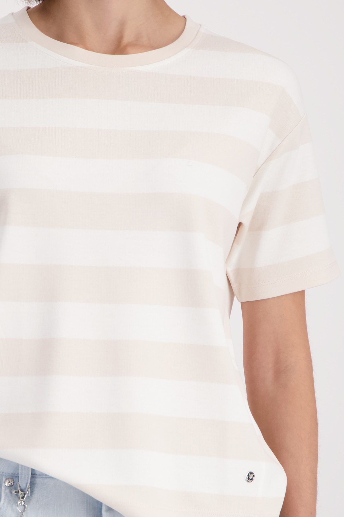 Thumbnail - Monari Sweatshirt "Sweatshirt Ringel", Regular fit mit Rundhalsausschnitt