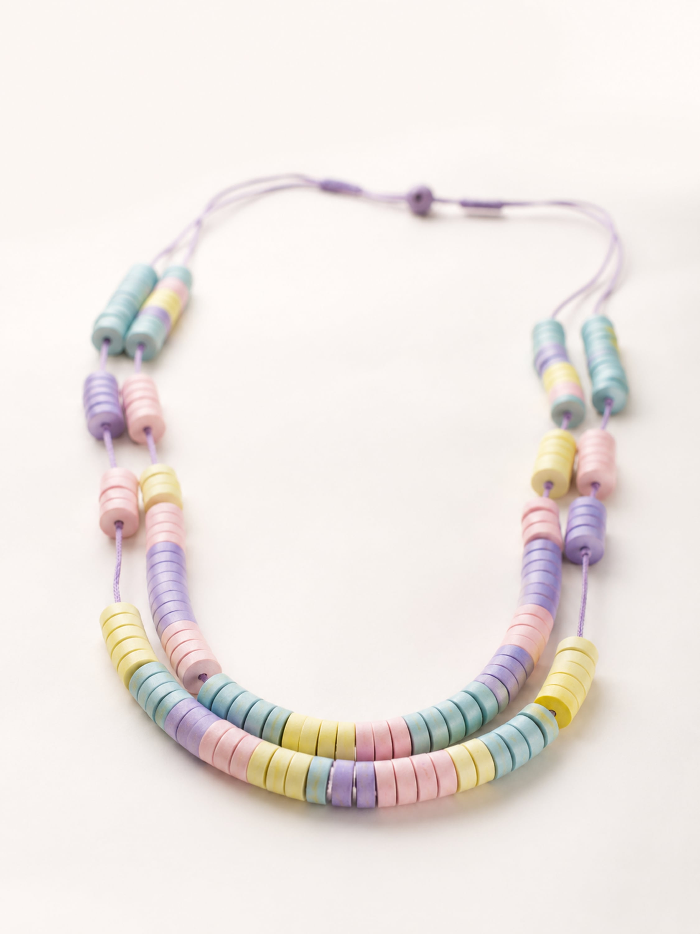 COLLEZIONE ALESSANDRO Lange Kette »Farbenspiel« Holzkette mit farbenfrohen Scheibenperlen
