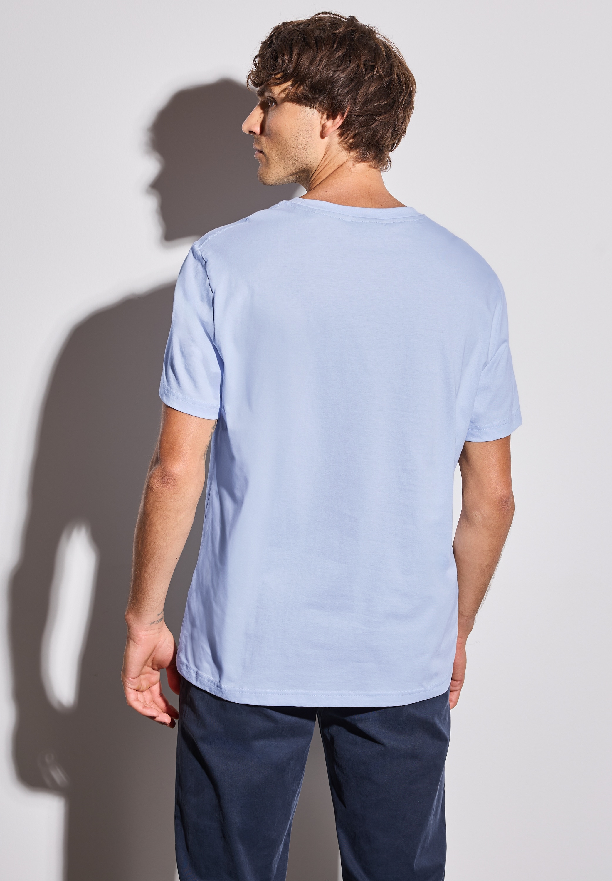 STREET ONE MEN T-Shirt, aus reiner Baumwolle