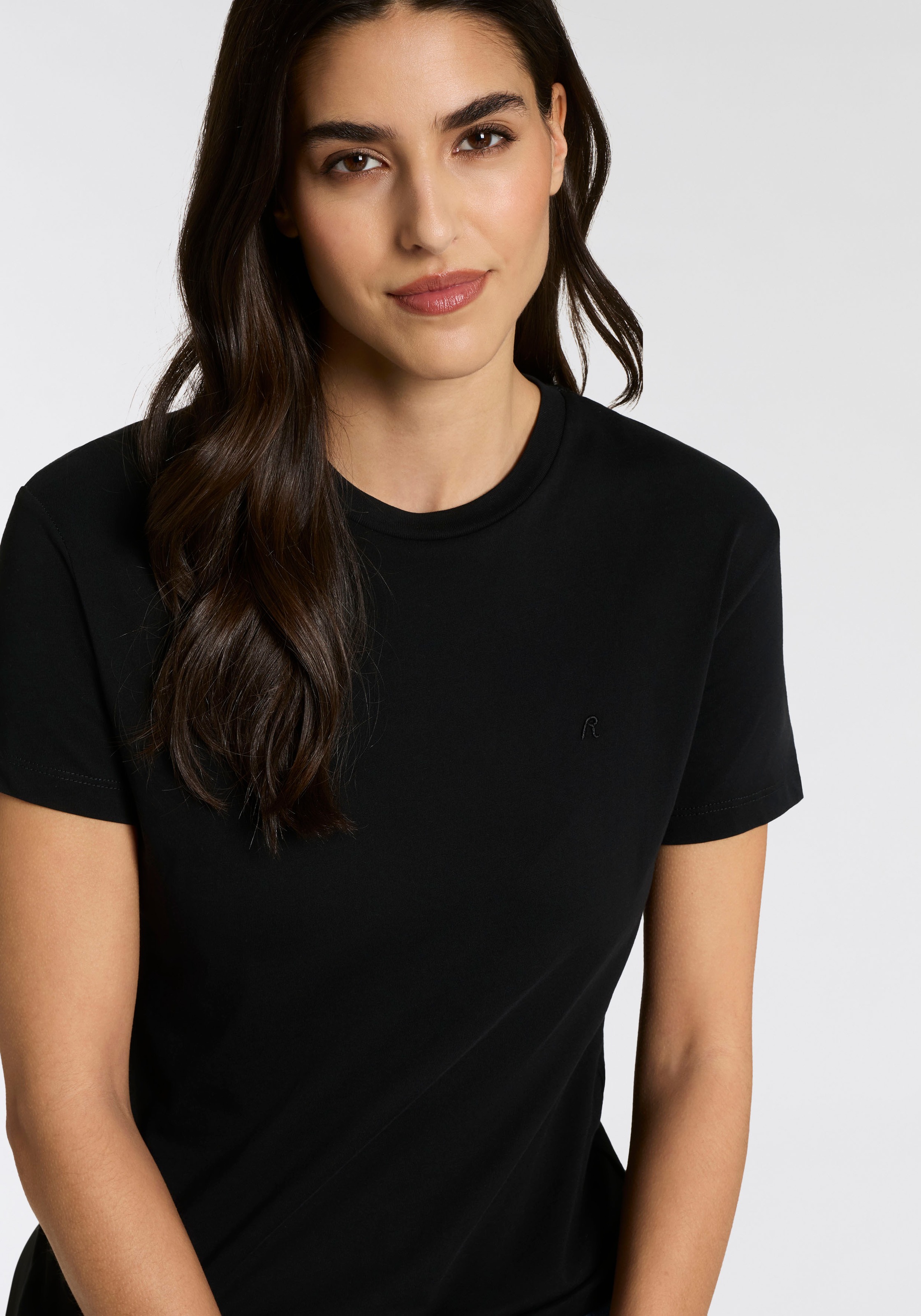 Replay T-Shirt mit Rundhals, reine Baumwolle
