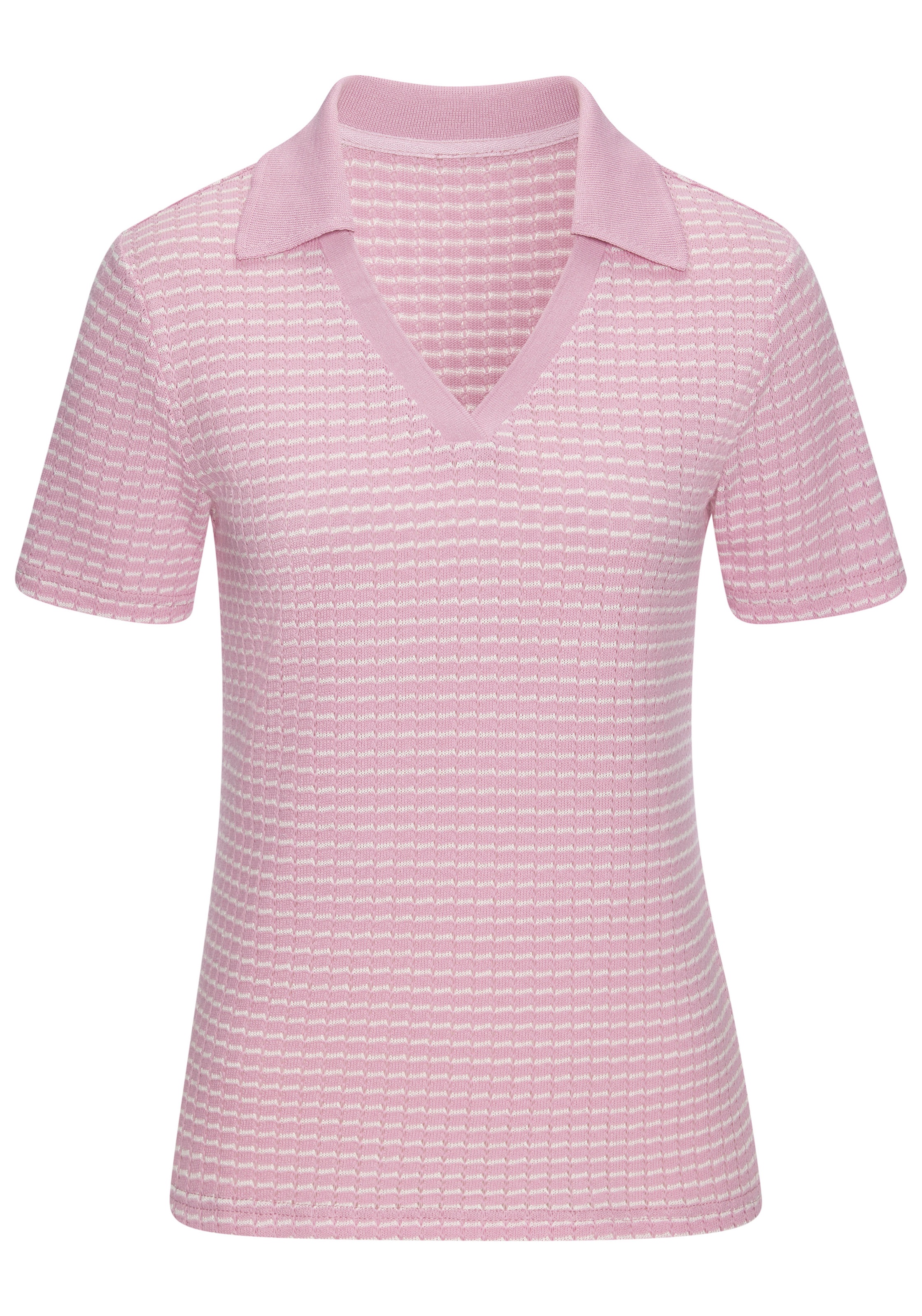 Vivance Poloshirt "aus strukturierter Strickqualität" schöne Strick-Qualitä günstig online kaufen