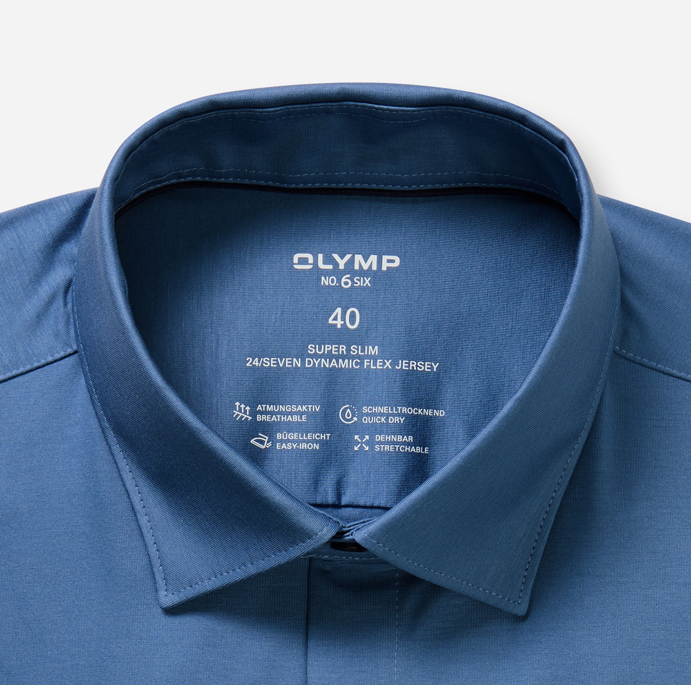 OLYMP Businesshemd »No. Six 24/Seven super slim« in  bequemer Jersey-Qualität