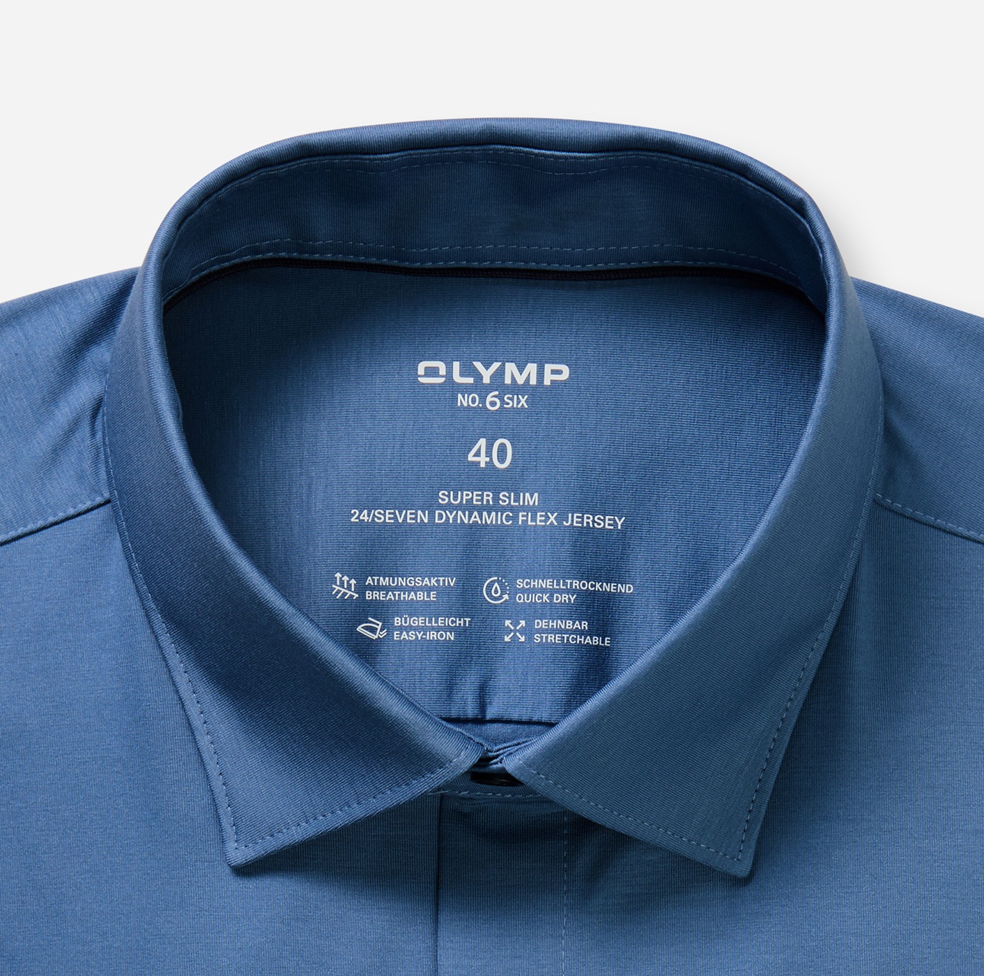 Thumbnail - OLYMP Businesshemd "No. Six 24/Seven super slim" in bequemer Jersey-Qualität