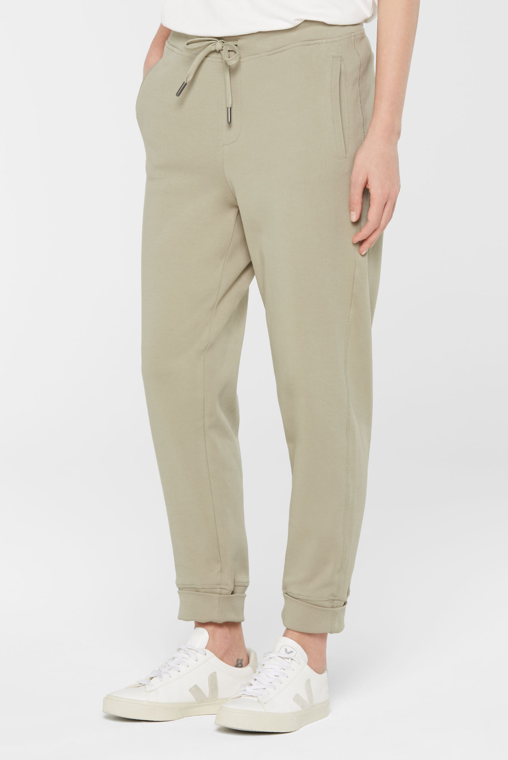 SENSES.THE LABEL Sporthose  mit Elastikbund und Kordel