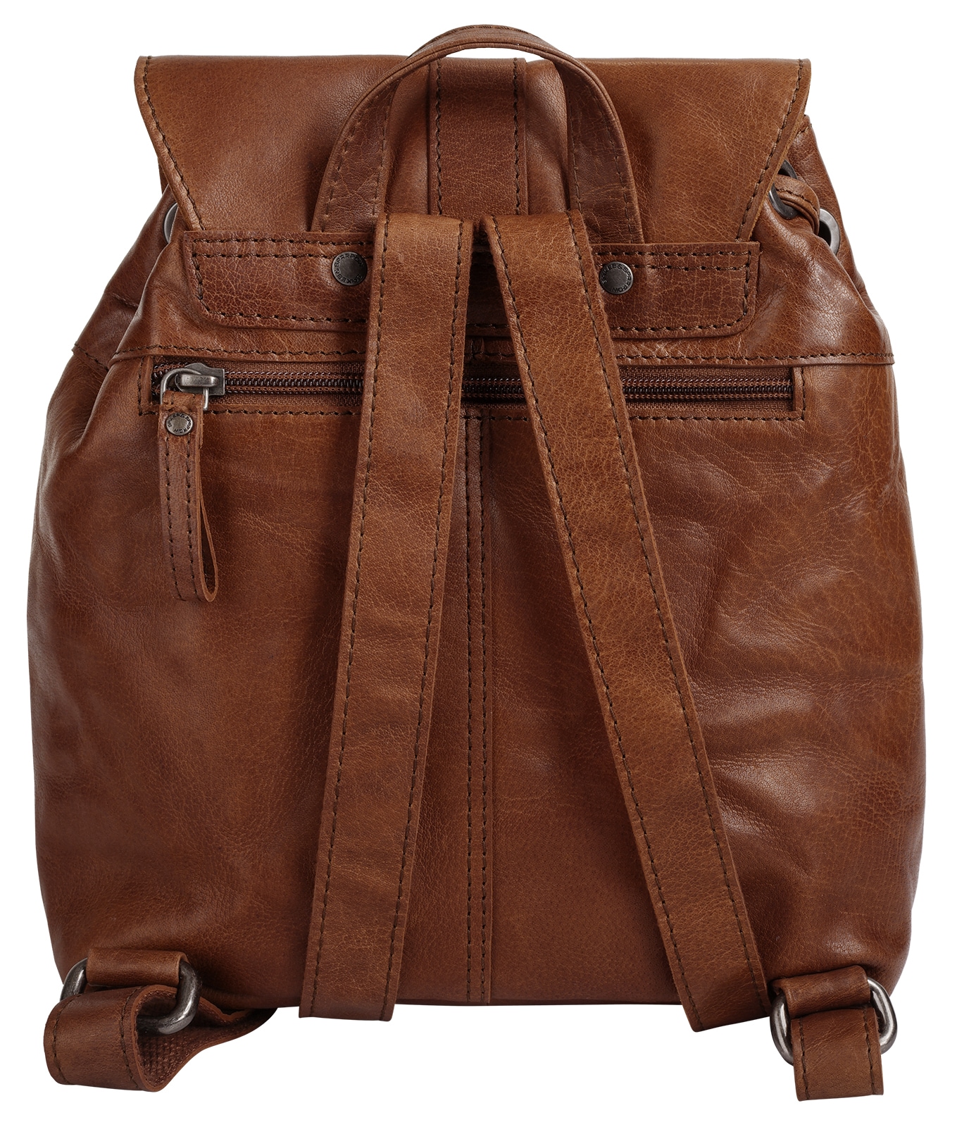 Spikes & Sparrow Cityrucksack »SPIKES & SPARROW Damen echt Leder« echt Leder