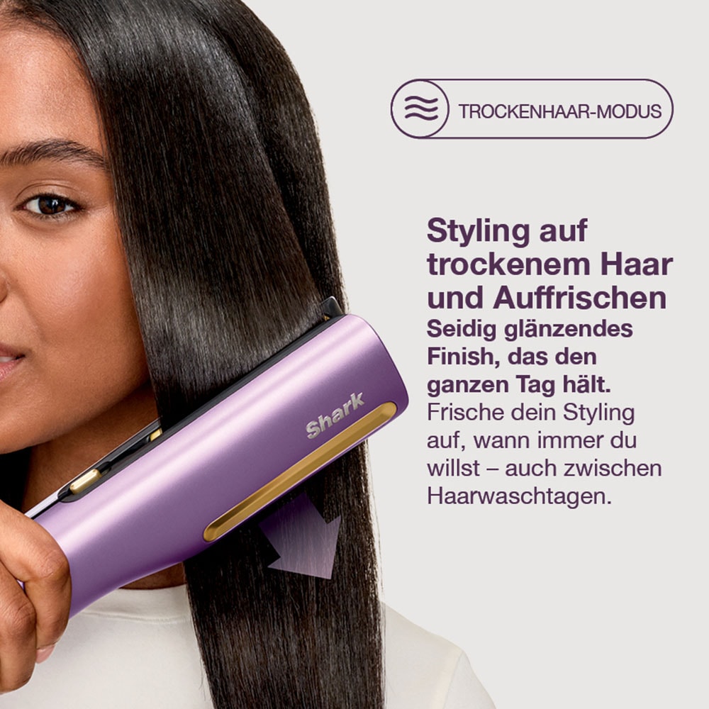 Shark Glätteisen »Shark Silki 3-in-1 HT401EUPU« VIELSEITIGES STYLING: Stretchen, Formen, Locken oder Glätten