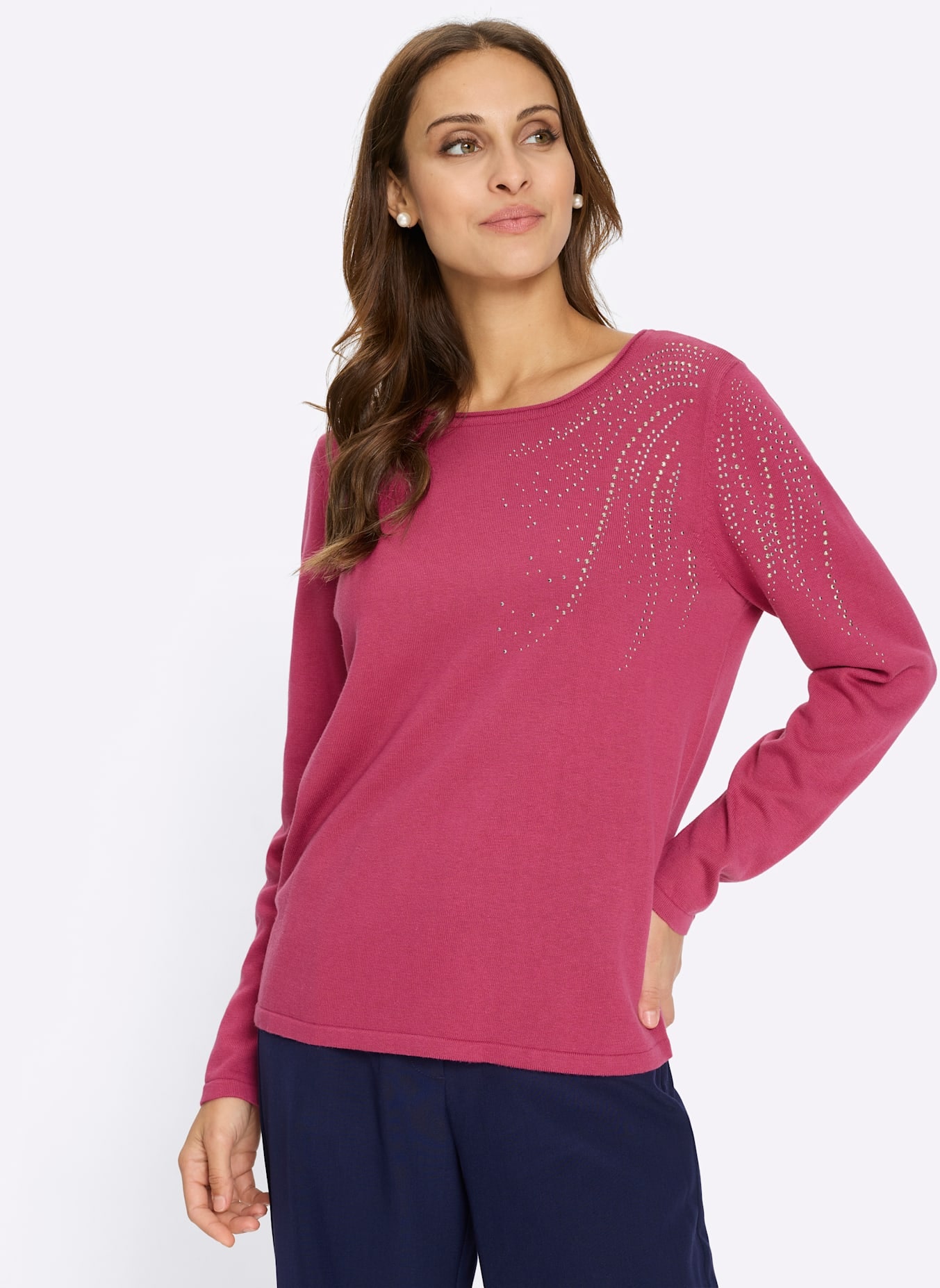 Lady Rundhalspullover »Rundhals-Pullover«