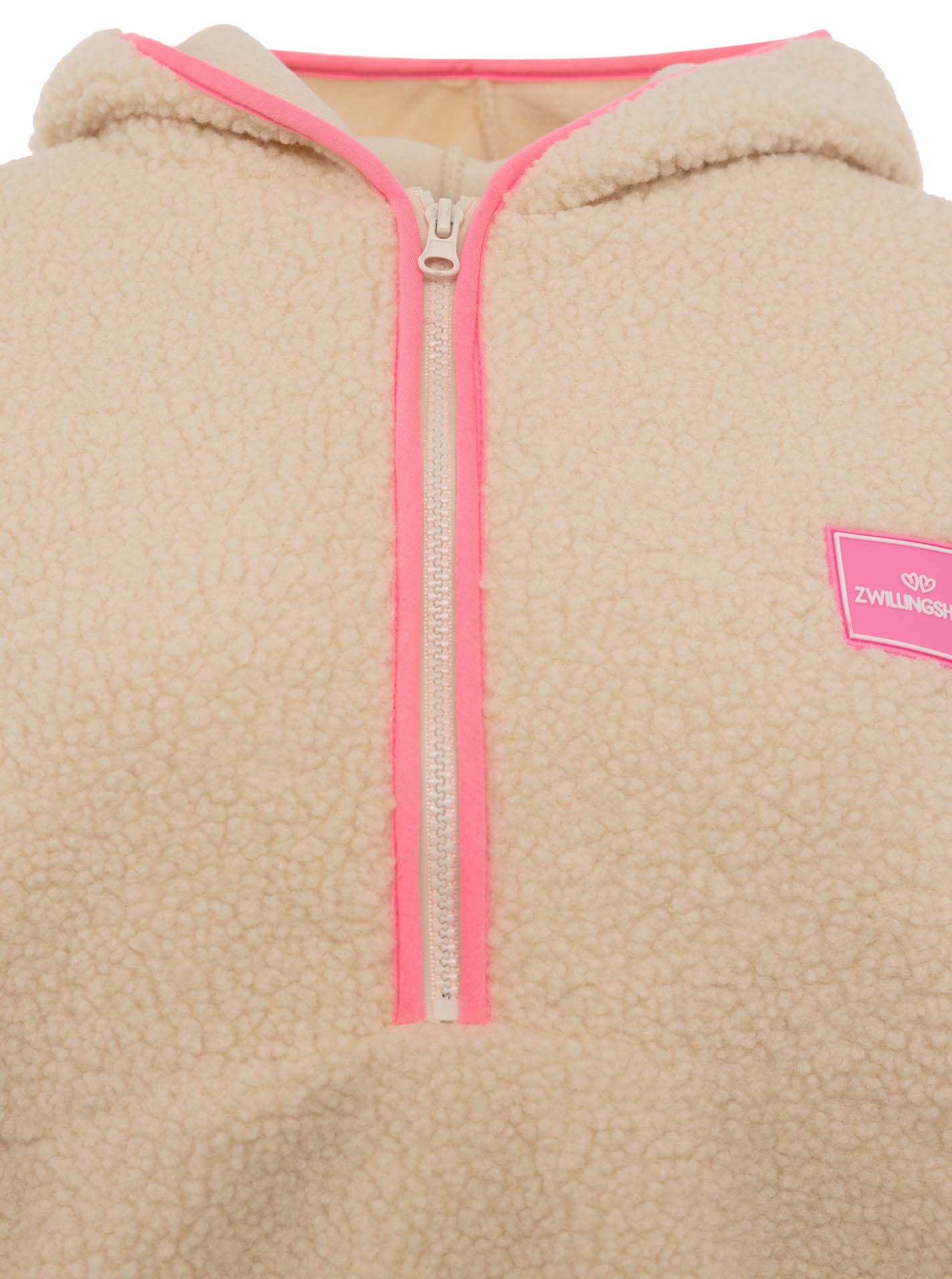 Zwillingsherz Hoodie »"Zwillingsherz"«, kuschelig, praktischer Zipper, Kontrastdetails, Kapuze, Rubberpatch

