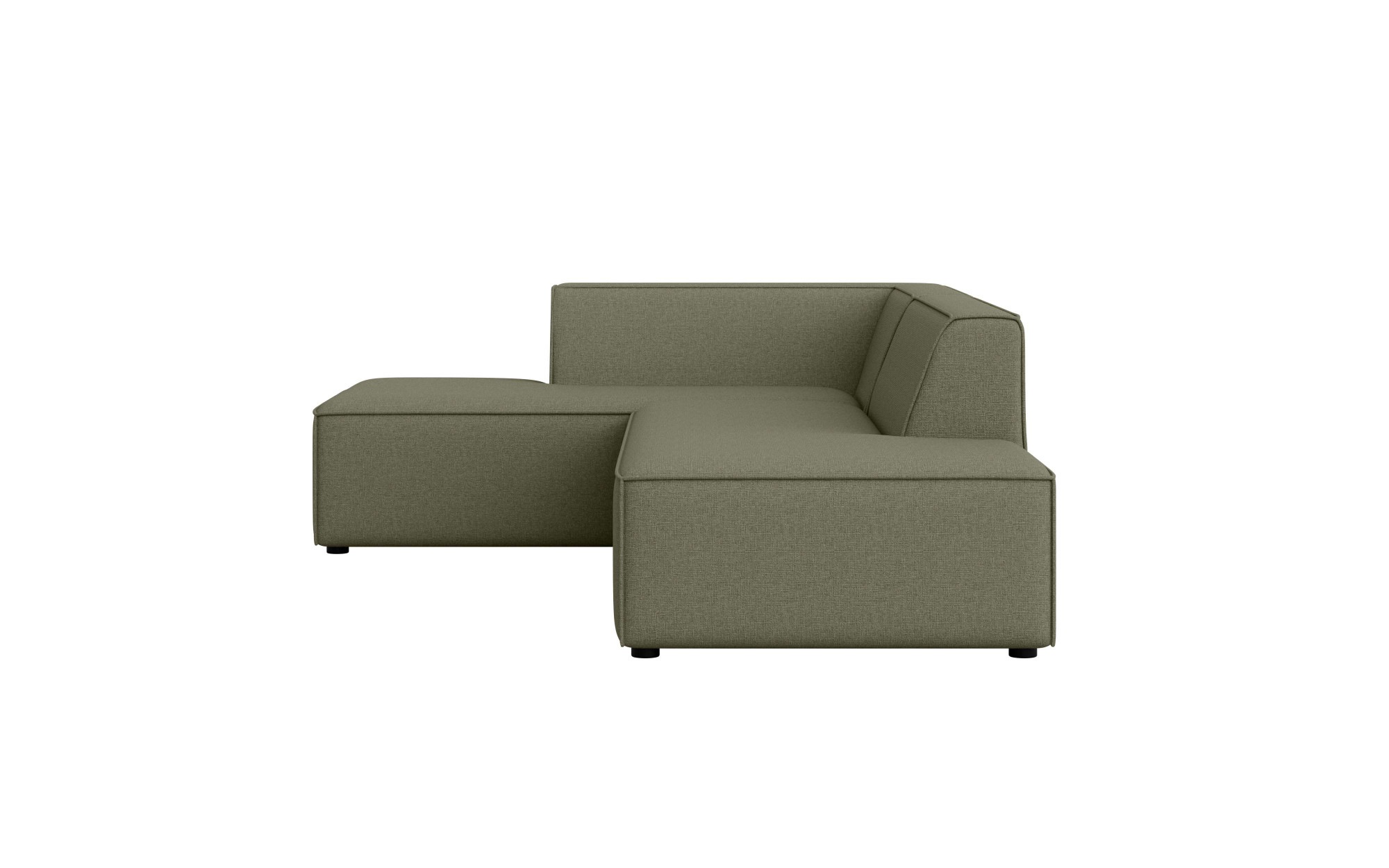 INOSIGN Ecksofa »Ecksofa Cavan mit Ottomane links oder rechts bestellbar«, L-Form mit Wellenunterfederung, Maße B/T/H: 270/180/72 cm