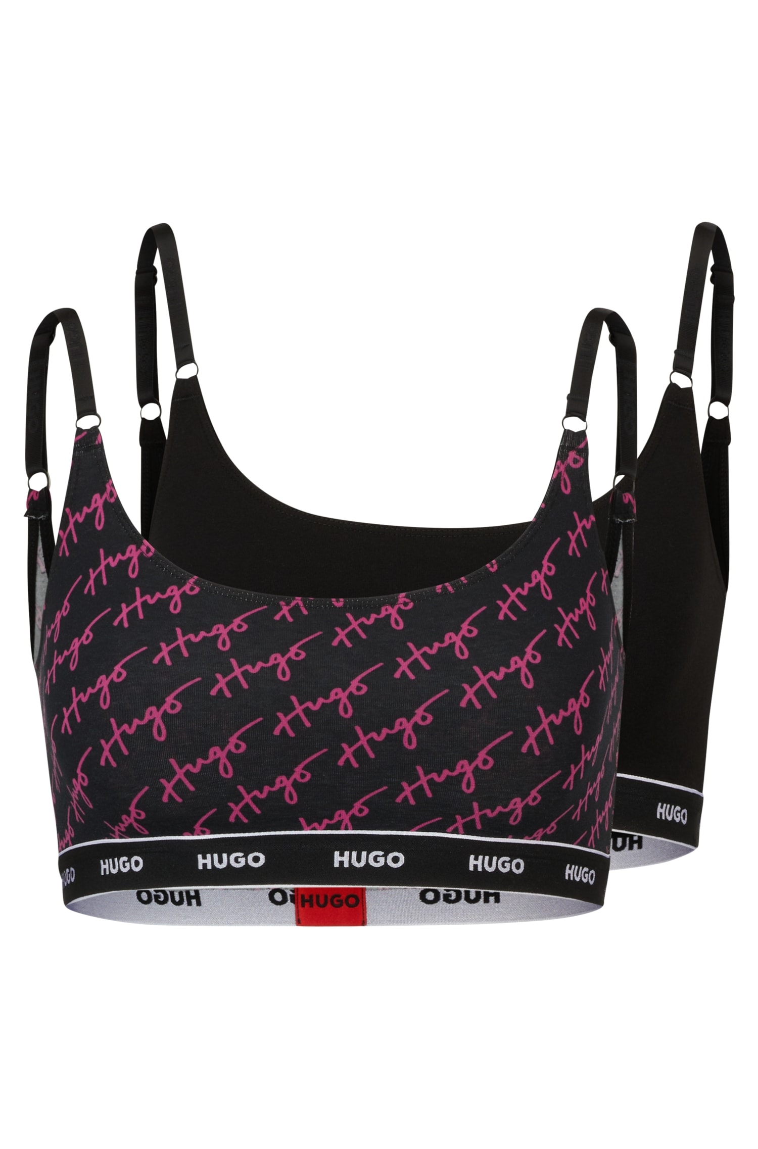 Bralette-BH »TWIN BRALETTE DESIGN«, mit HUGO Logo auf dem Bund