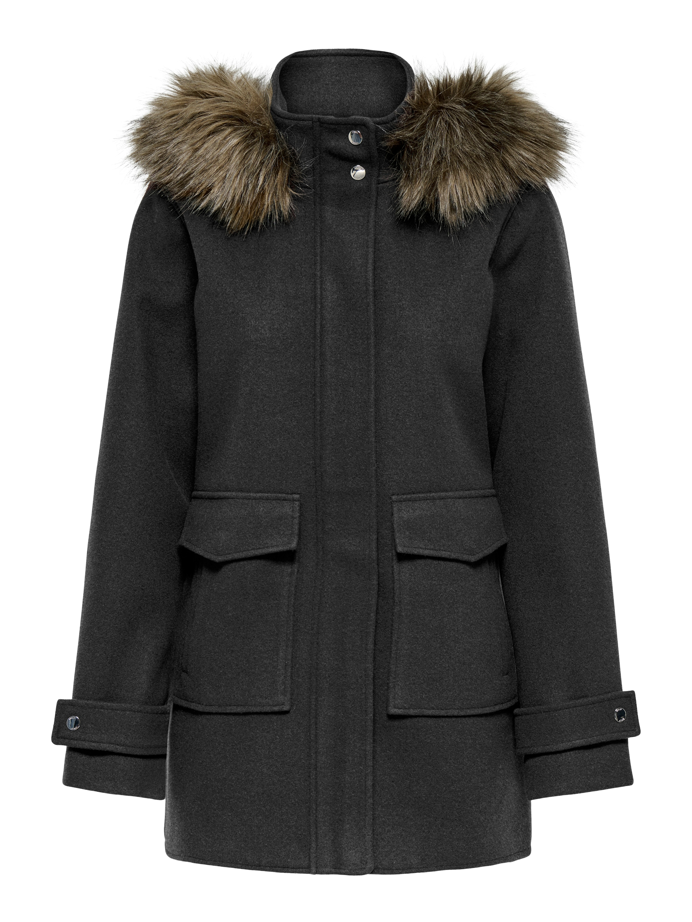 ONLY Parka »ONLBLAKE FUR HOOD PARKA COAT CC OTW« mit Kapuze Kunstfaser