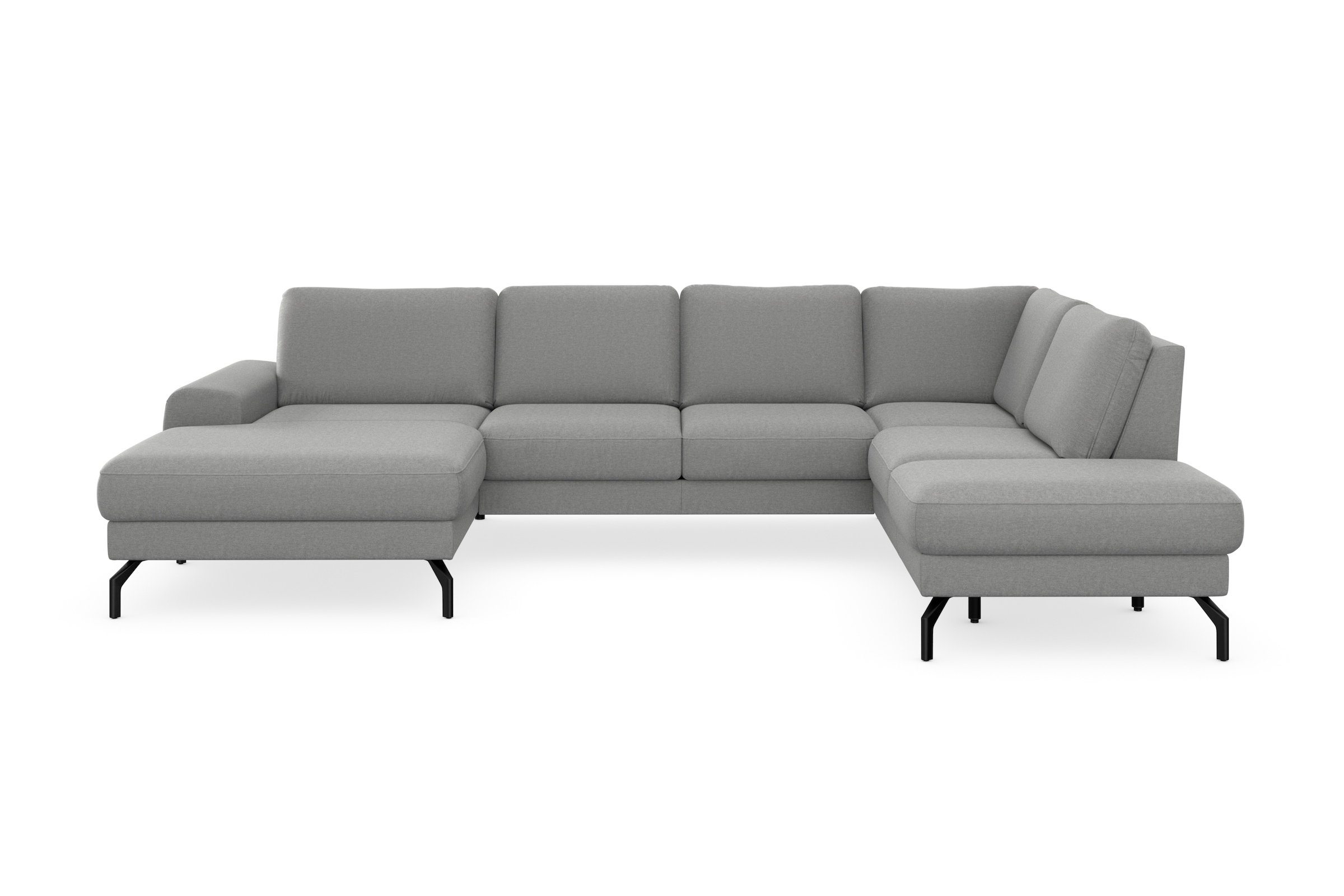 sit&more Wohnlandschaft »Cinturo U-Form«, inklusive Sitztiefenverstellung und Federkern, Sitzhöhe 48 cm