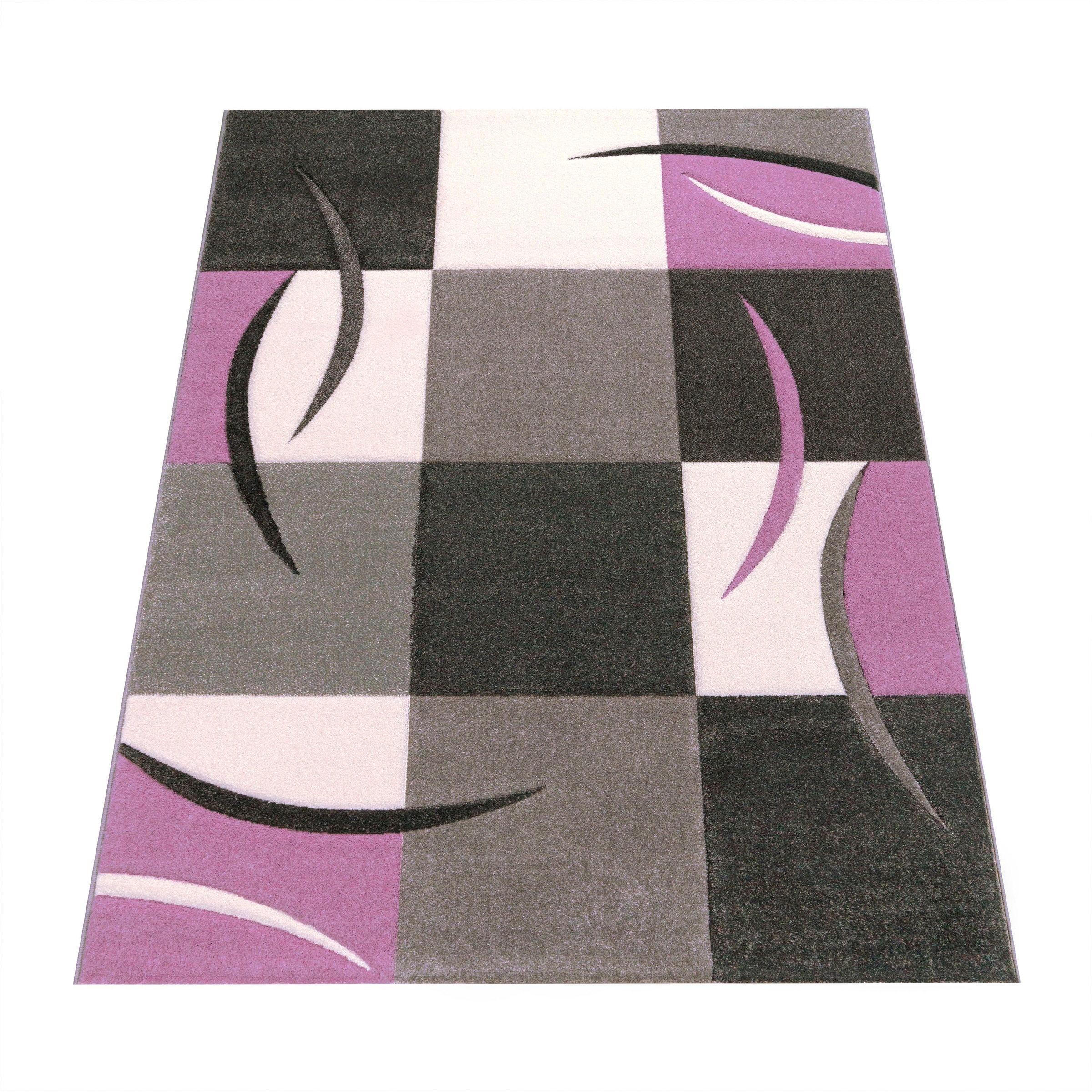 Paco Home Teppich "Lara 235", rechteckig, Kurzflor, modernes Design, Pastell-Farben, mit Konturenschnitt
