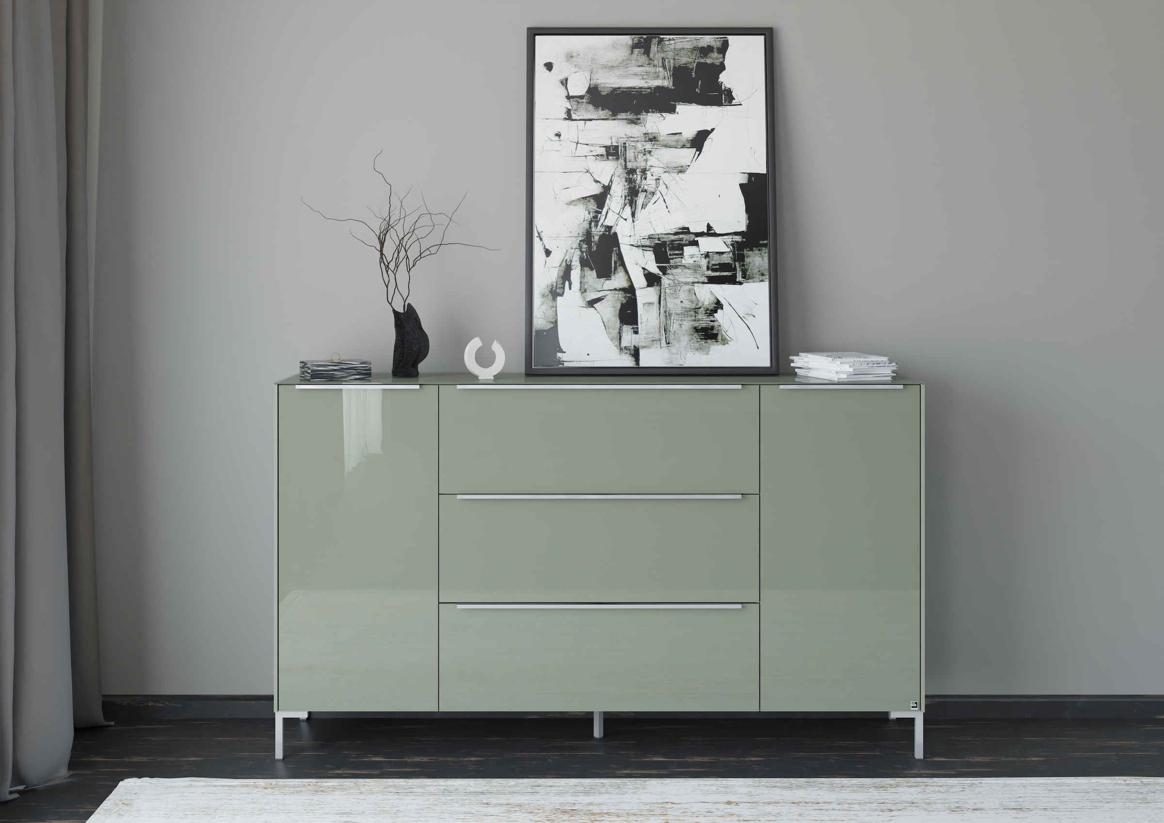 set one by Musterring Sideboard "Reno" 1 Stk. tlg. Mit Winkelfuß in diversen Farben, 108 cm Höhe & Farbauswahl