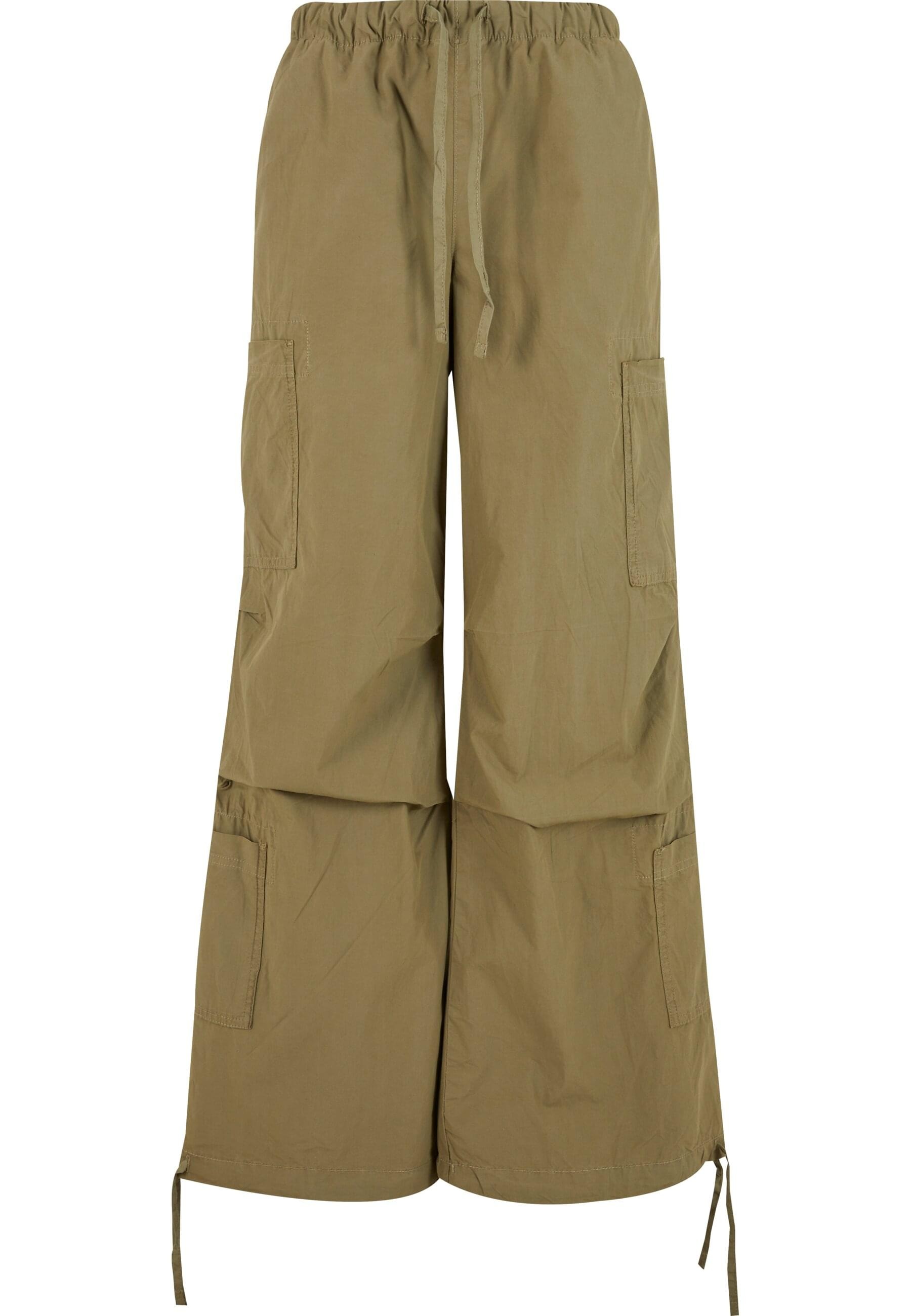 URBAN CLASSICS Cargohose "Urban Classics Ladies Cotton Cargo Parashute Pants", (1 tlg.)