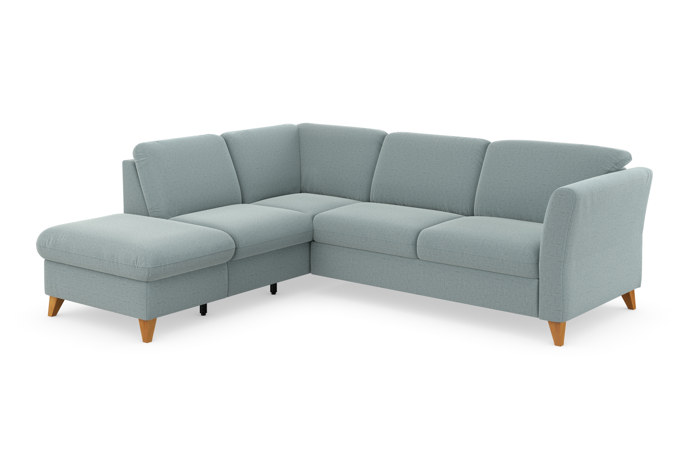 Home affaire Ecksofa »Trelleborg L-Form« Federkern-Polsterung, wahlweise mit Bettfunktion und Stauraum