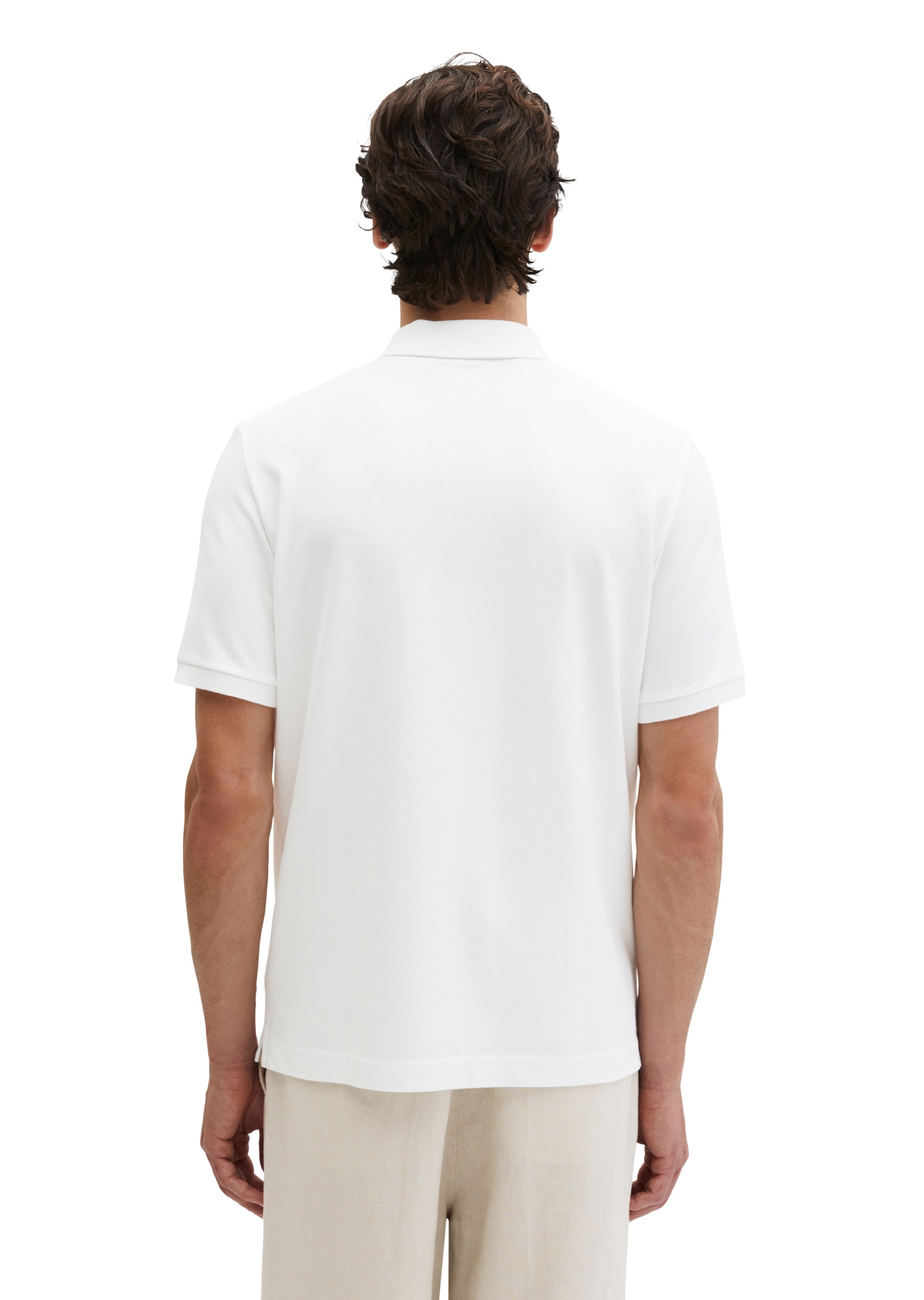 Marc O'Polo Poloshirt »aus mittelschwerem Bio-Baumwoll-Viskose-Mix«
