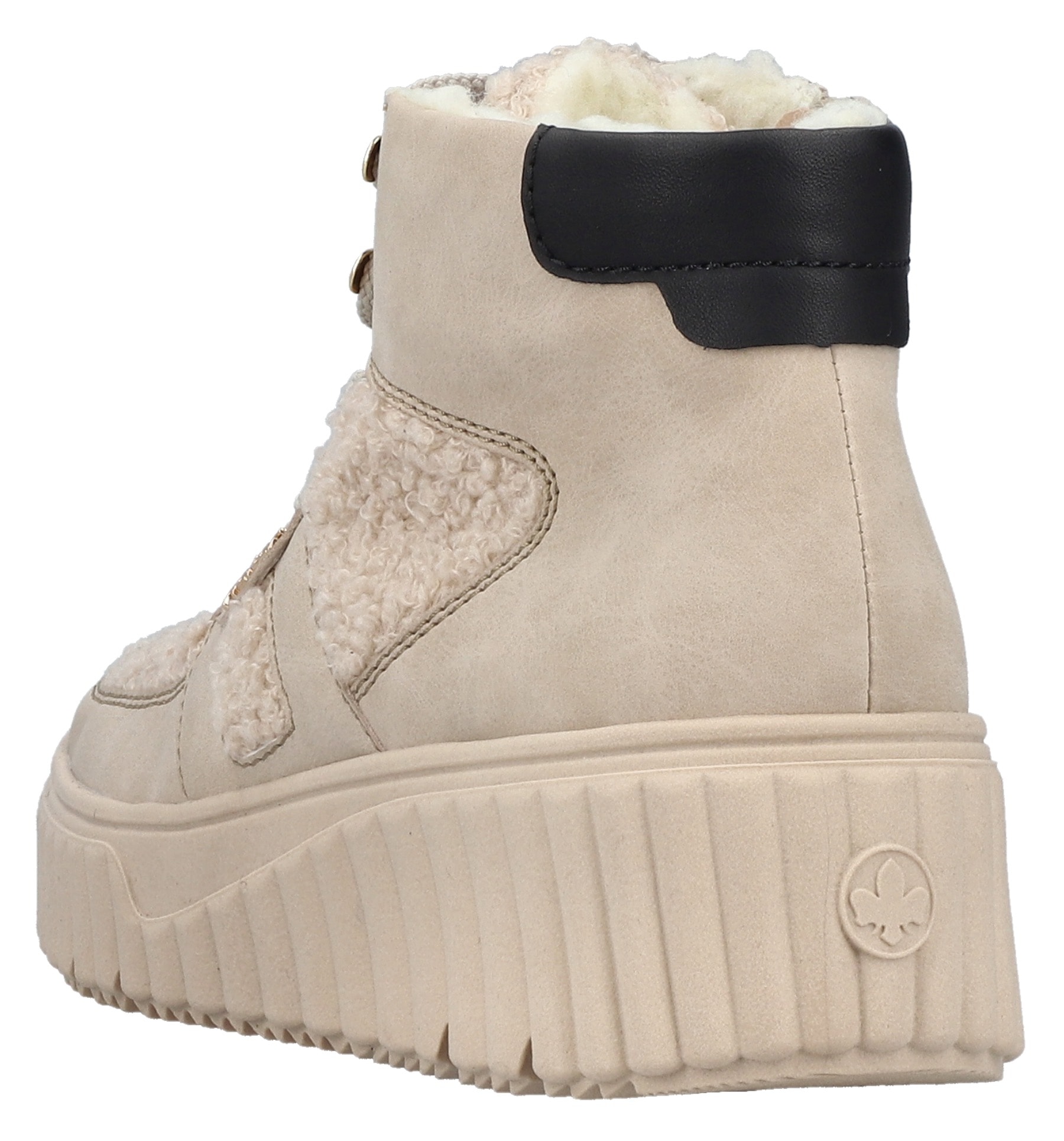 Rieker Winterboots, Schnürboots, High Top Sneaker, Stiefelette mit gepolstertem Schaftrand