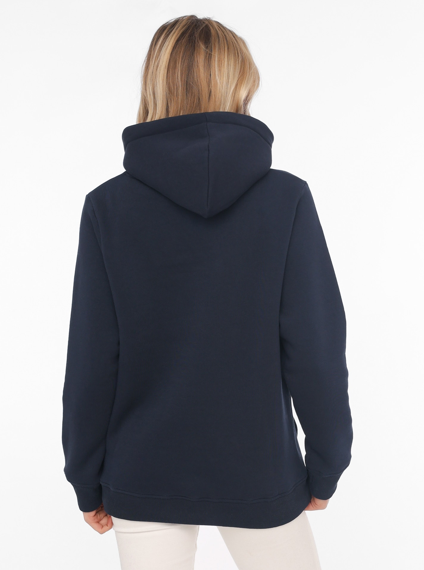 Zwillingsherz Kapuzensweatshirt, mit neonfarbenen Stickereien und Pailettenanker