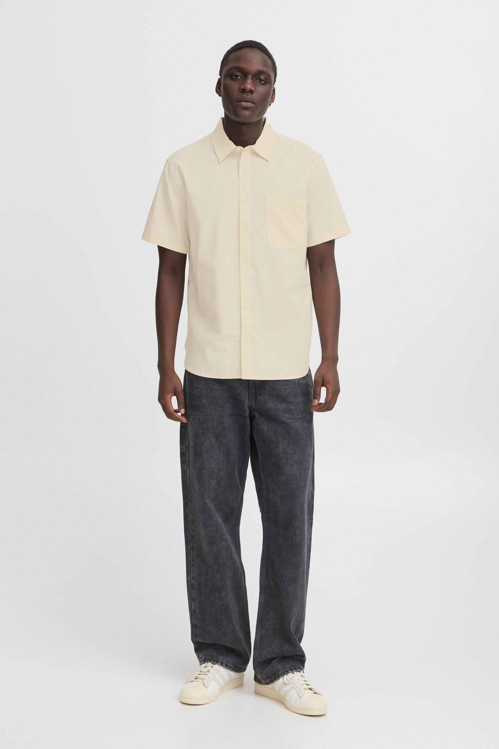 Thumbnail - Blend Leinenhemd "BHBay Linen" Stilvolles Kurzarmhemd aus Leinenmix