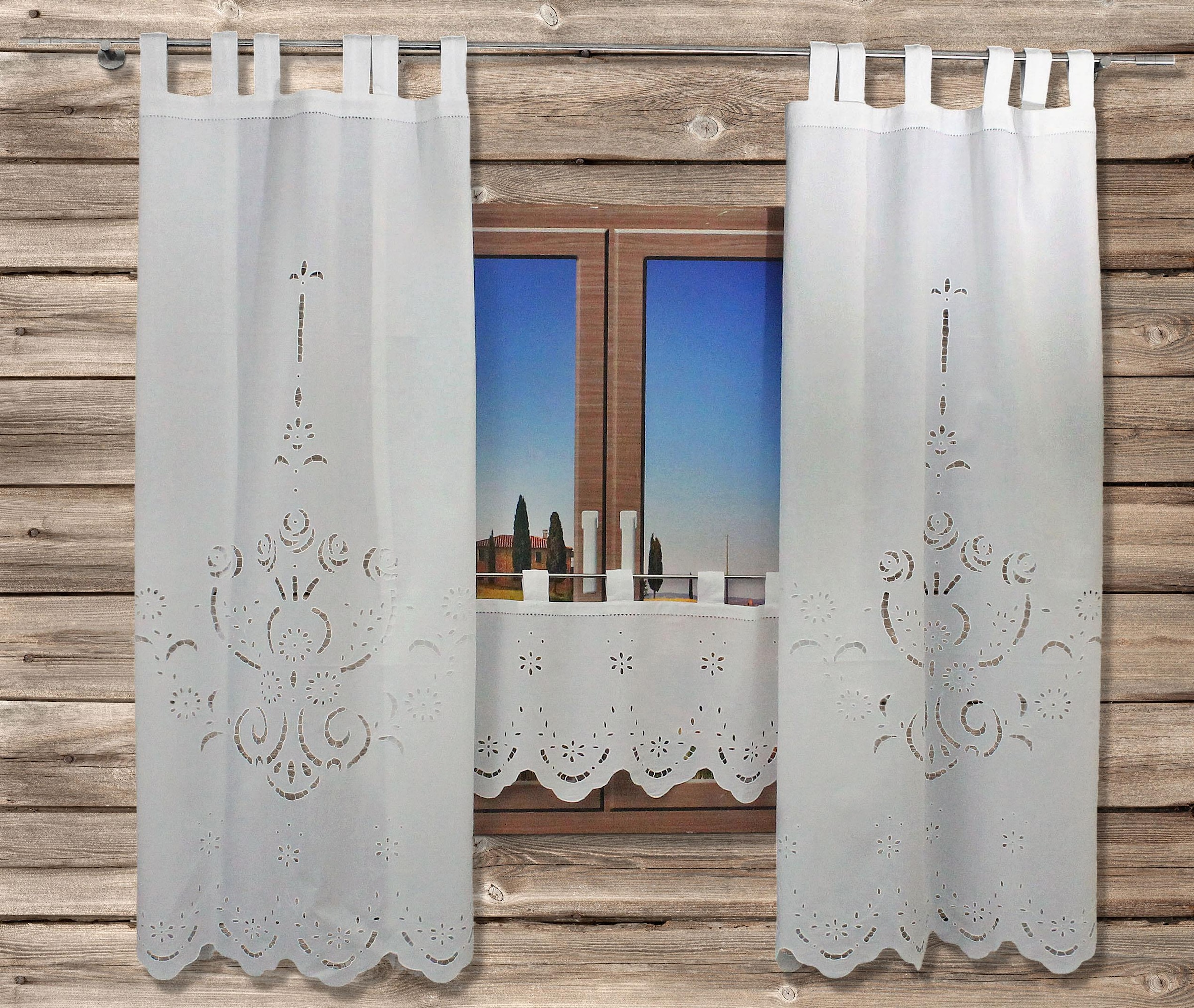 HOSSNER - ART OF HOME DECO Querbehang "Ortler" Schlaufen 1 Stk. tlg. HxB: 3 günstig online kaufen