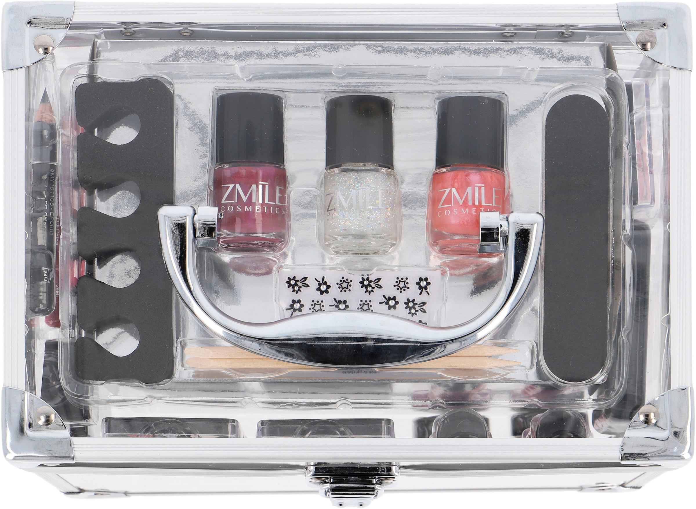 ZMILE COSMETICS Schmink-Koffer »Acrylic'«, (42 tlg.)