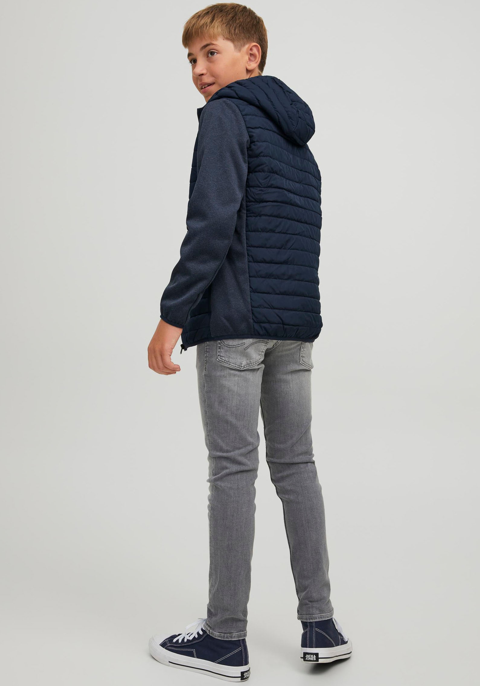 Jack & Jones Junior Hybridjacke »JJEMULTI QUILTED JACKET NOOS JNR«, mit Kapuze