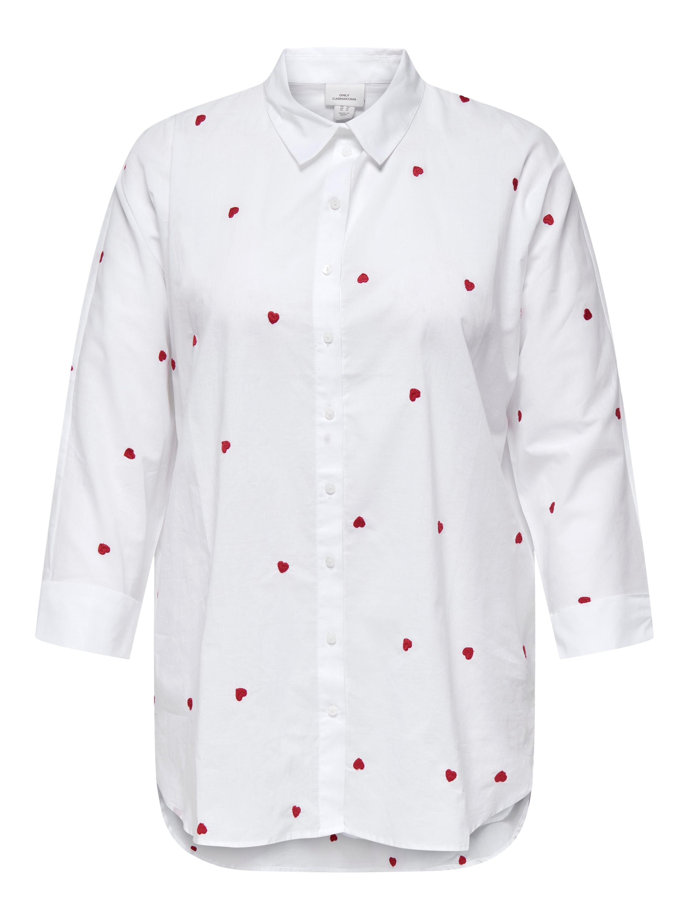 ONLY CARMAKOMA Langarmbluse "CARNEW LINA GRACE LS EMB SHIRT WVN NOOS" Baumw günstig online kaufen