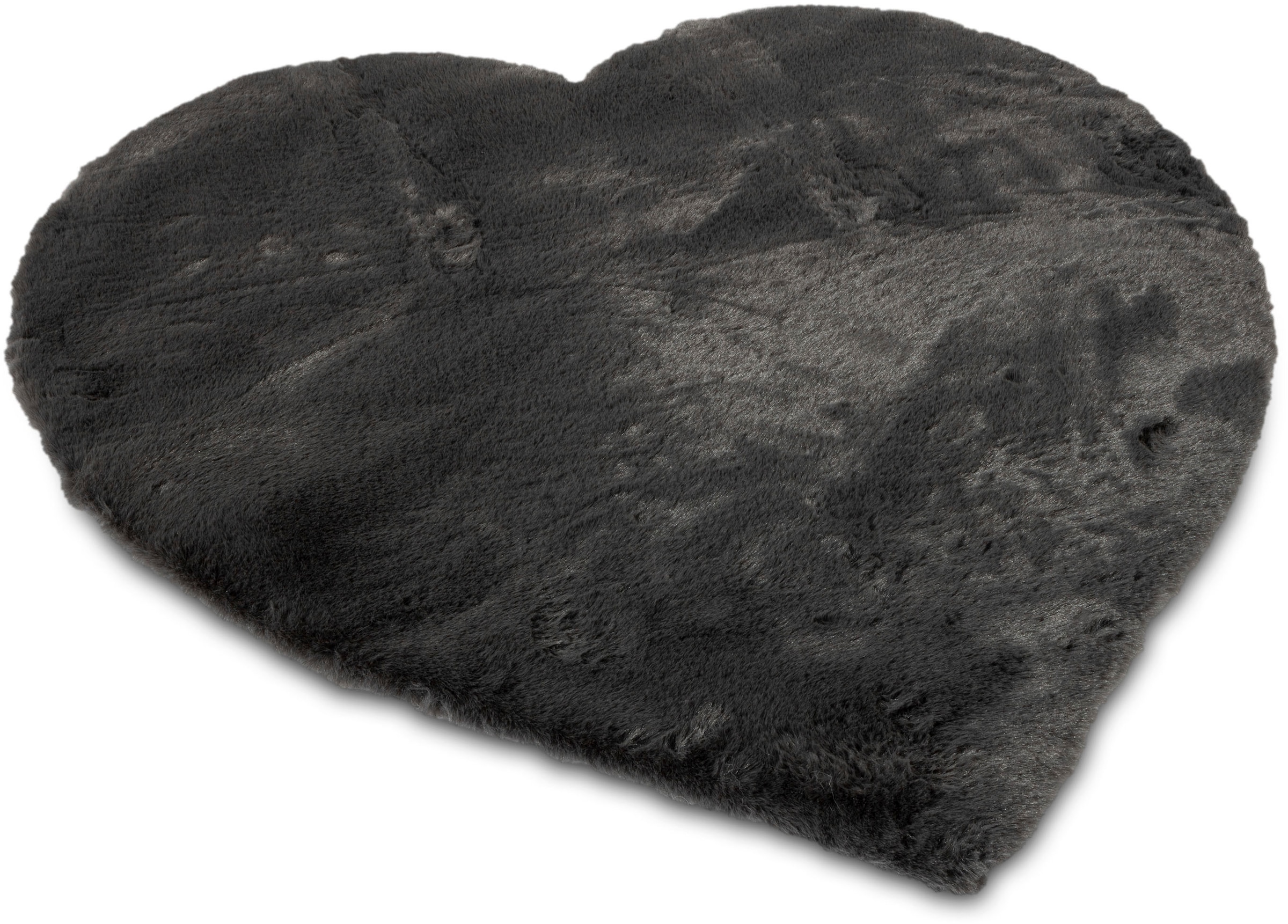 my home Fellteppich "Guidel" herzförmig 30 mm Höhe Kunstfell, Kuschelteppic günstig online kaufen