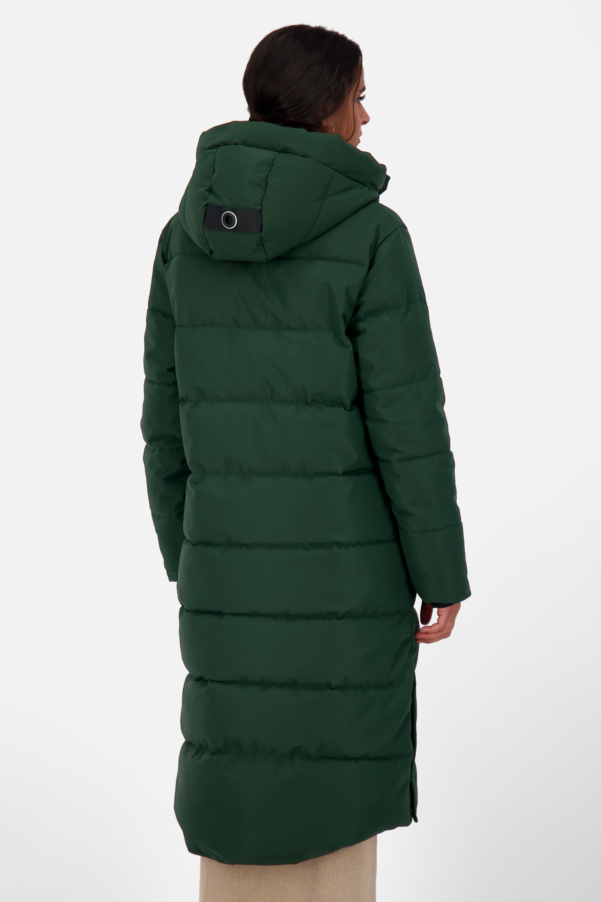 Alife & Kickin Steppjacke »Damen KatiaAK A«, mit Kapuze, Langer Wintermantel mit großer Kapuze und regulierbarer Beinfreiheit
