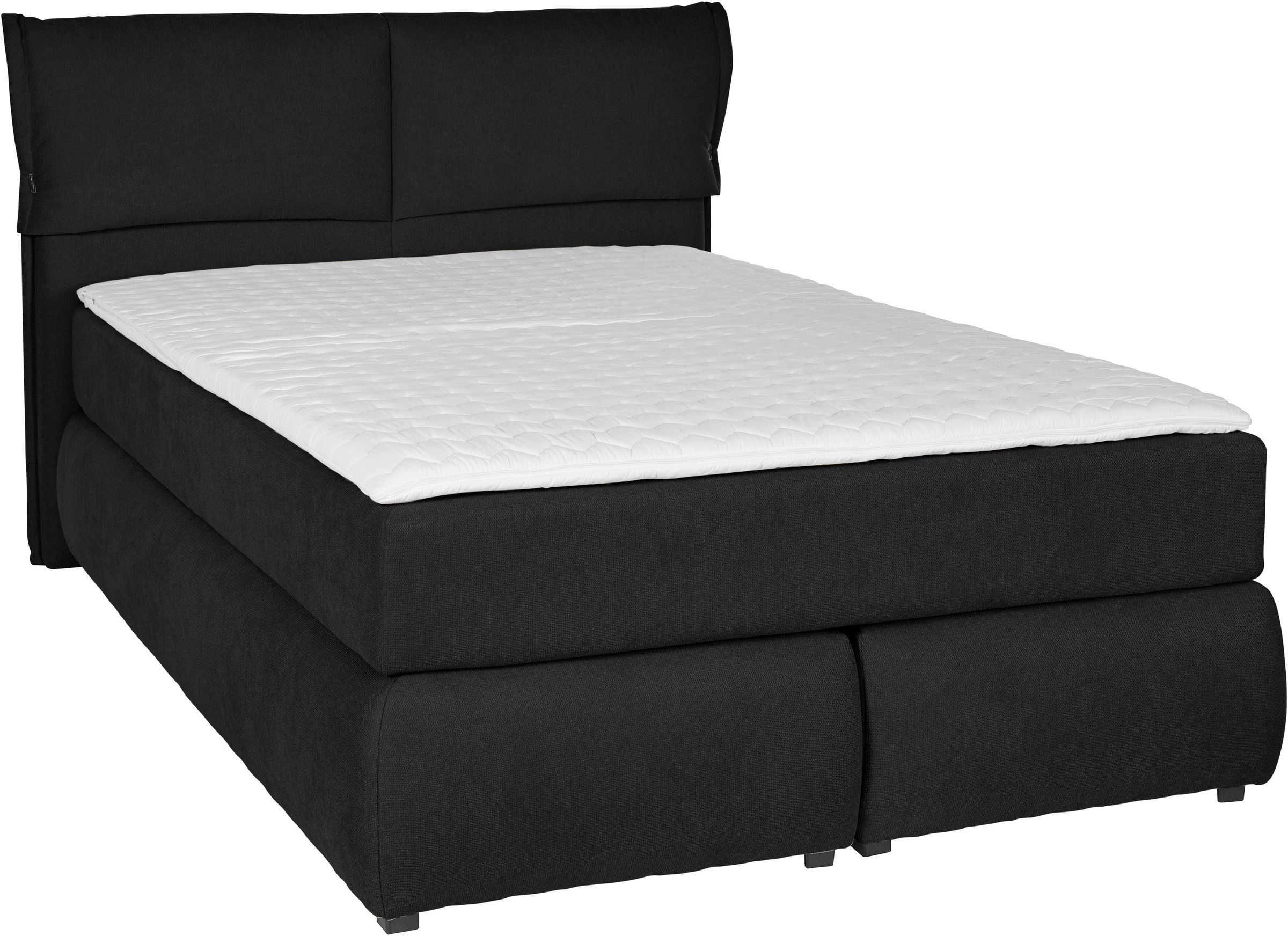 andas Boxspringbett »Jenson«, in 4 Farben, 4 Breiten, 3 Matratzenarten in 2 Härtegraden, Topper