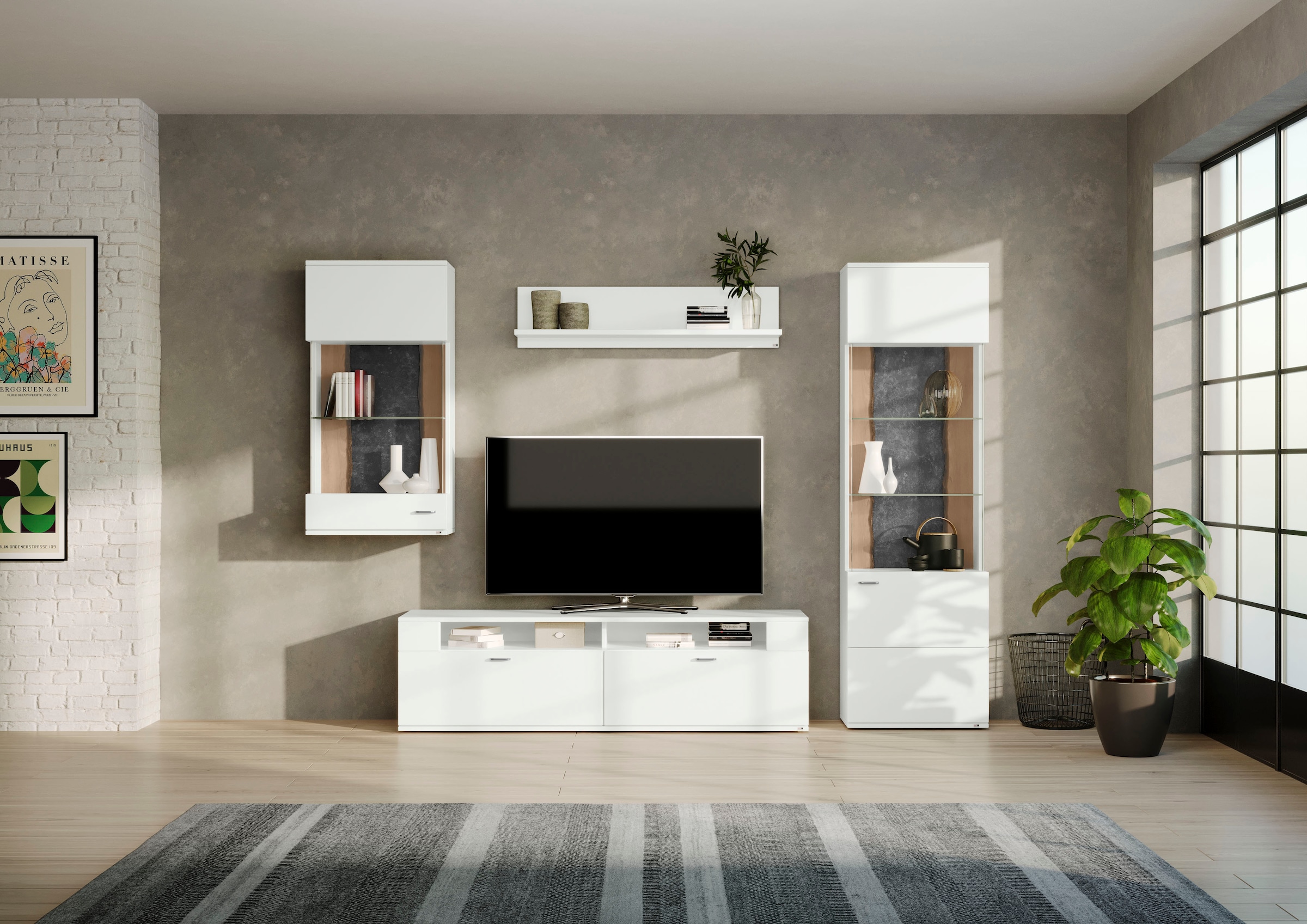 set one by Musterring Wohnwand "TACOMA" Set, 4 Stk. tlg. günstig online kaufen