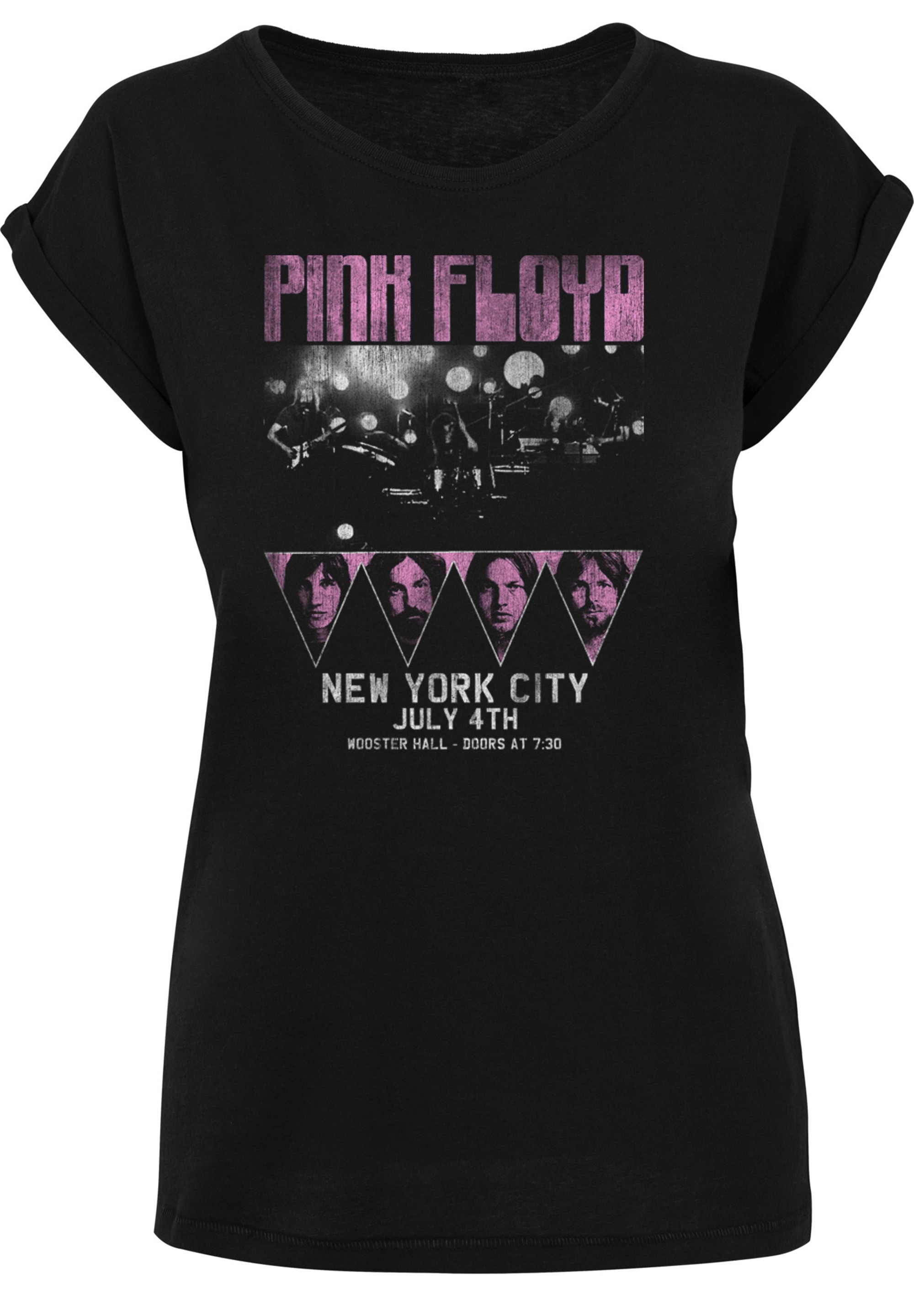F4NT4STIC T-Shirt »Pink Floyd Tour New York City Vintage Classic Concert«, Damen,Premium Merch,Regular-Fit,Kurze Ärmel,Bandshirt
