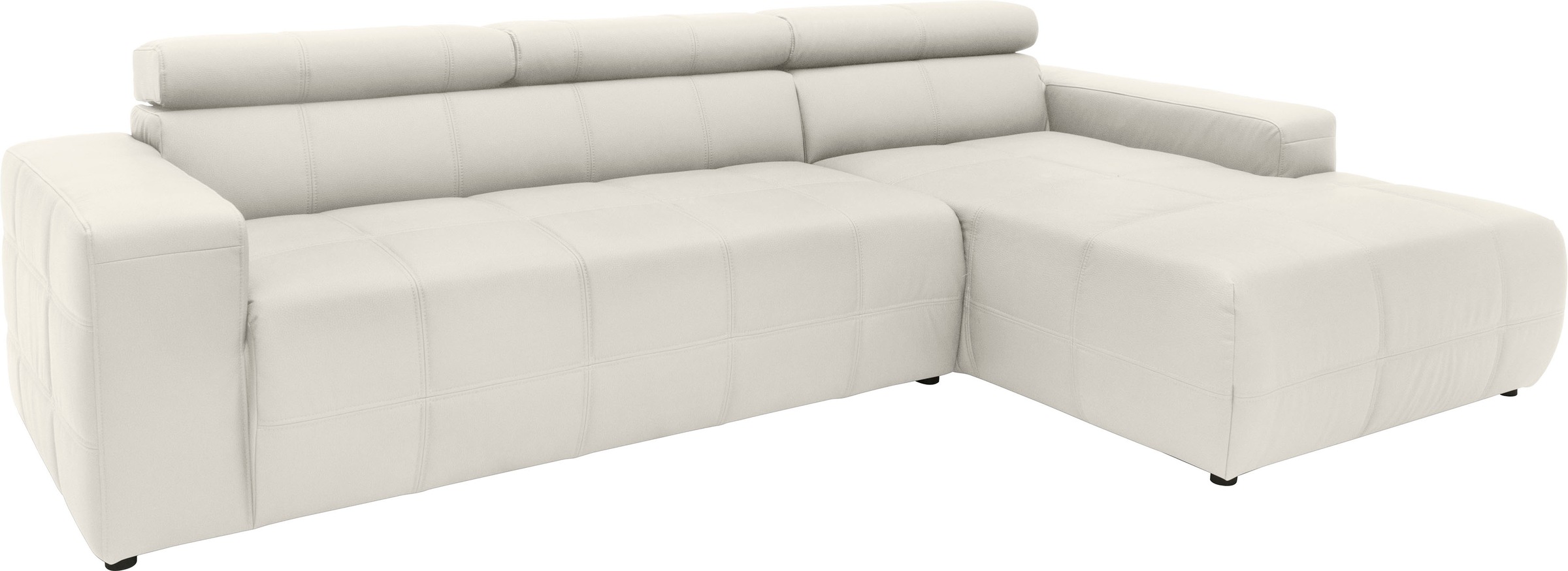 Thumbnail - DOMO collection Ecksofa "Brandon große Ausführung B/T/H: 289/177/80 cm, auch in Leder und Cord" mit Kopfteilverstellung,...