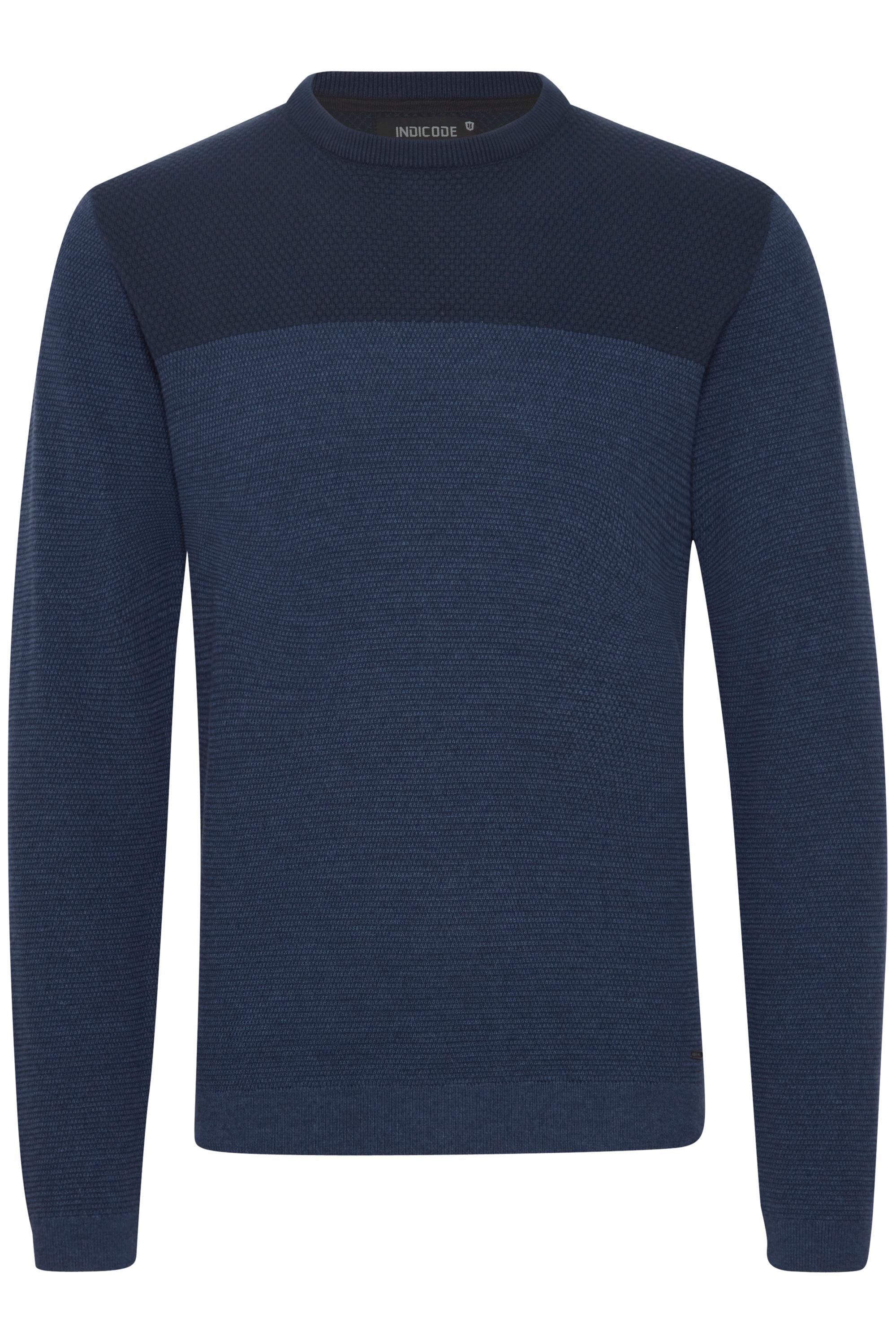 Indicode Strickfleece-Pullover "Strickpullover IDLabel"