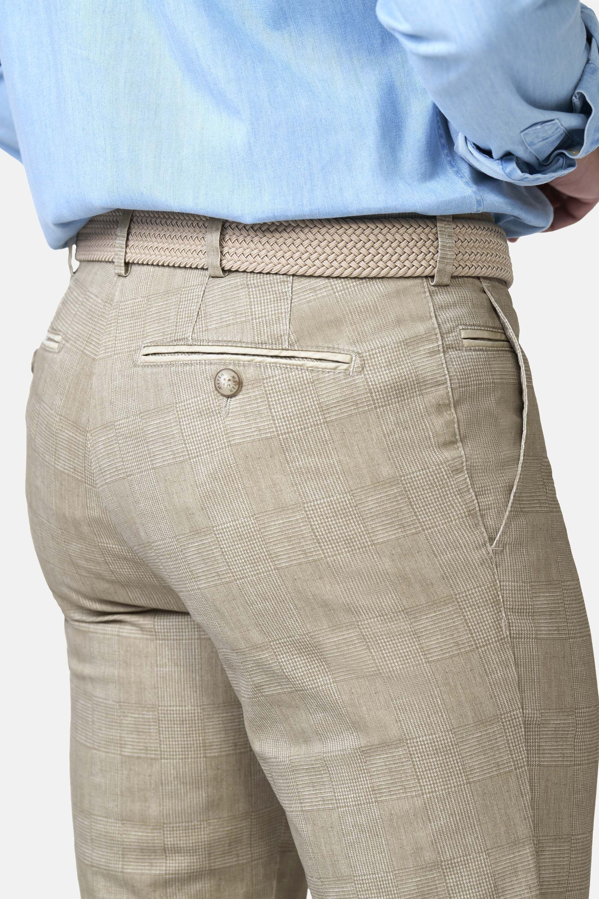MEYER Chinos »Bonn 1-5078«  Karo-Print