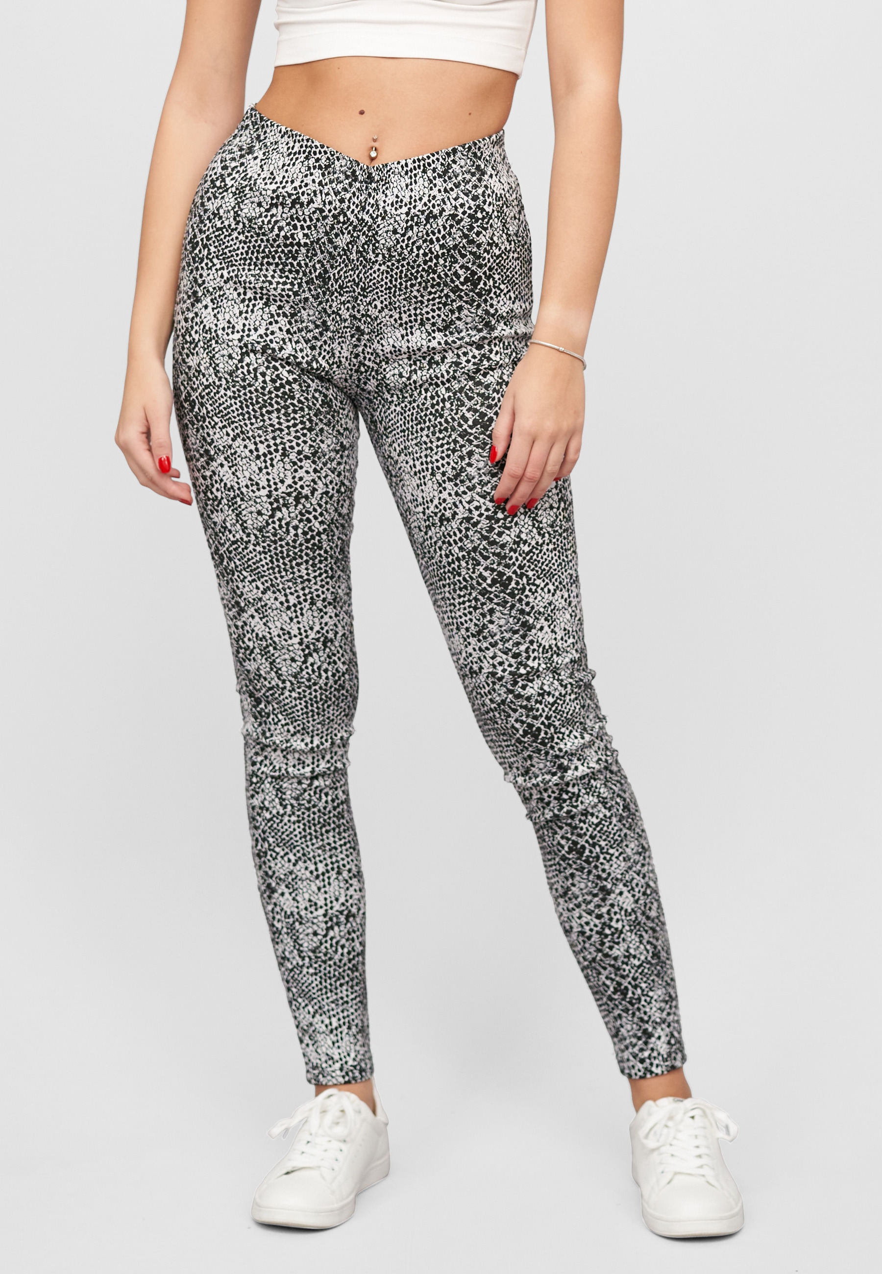 CLOUD 5IVE Leggings »CLOUD 5IVE Viskose Stoffhose Schlangenhaut Muster«