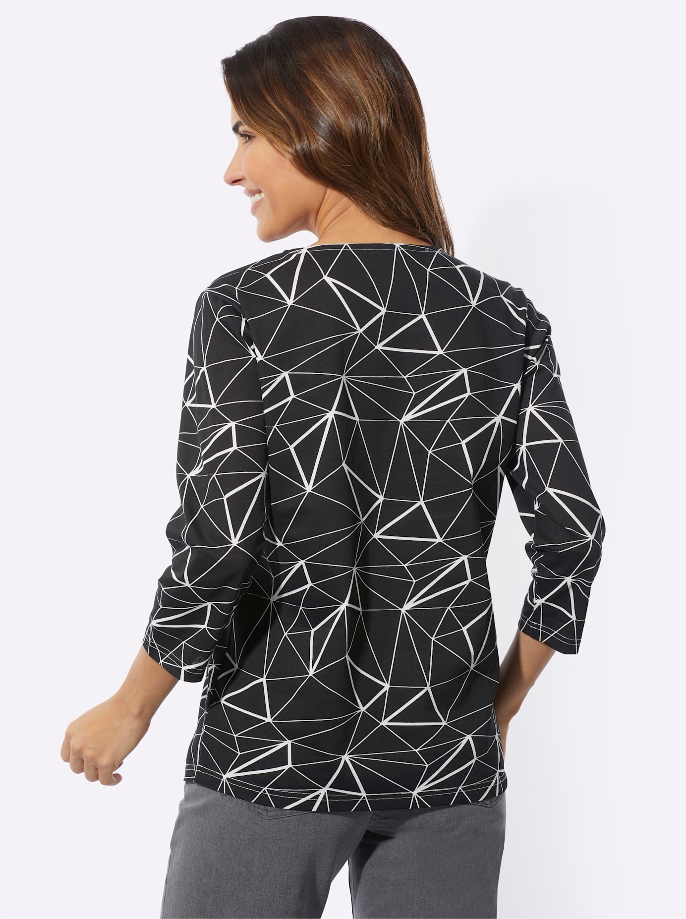 Classic Basics Rundhalsshirt "3/4-Arm-Shirt", 1 Stk. günstig online kaufen