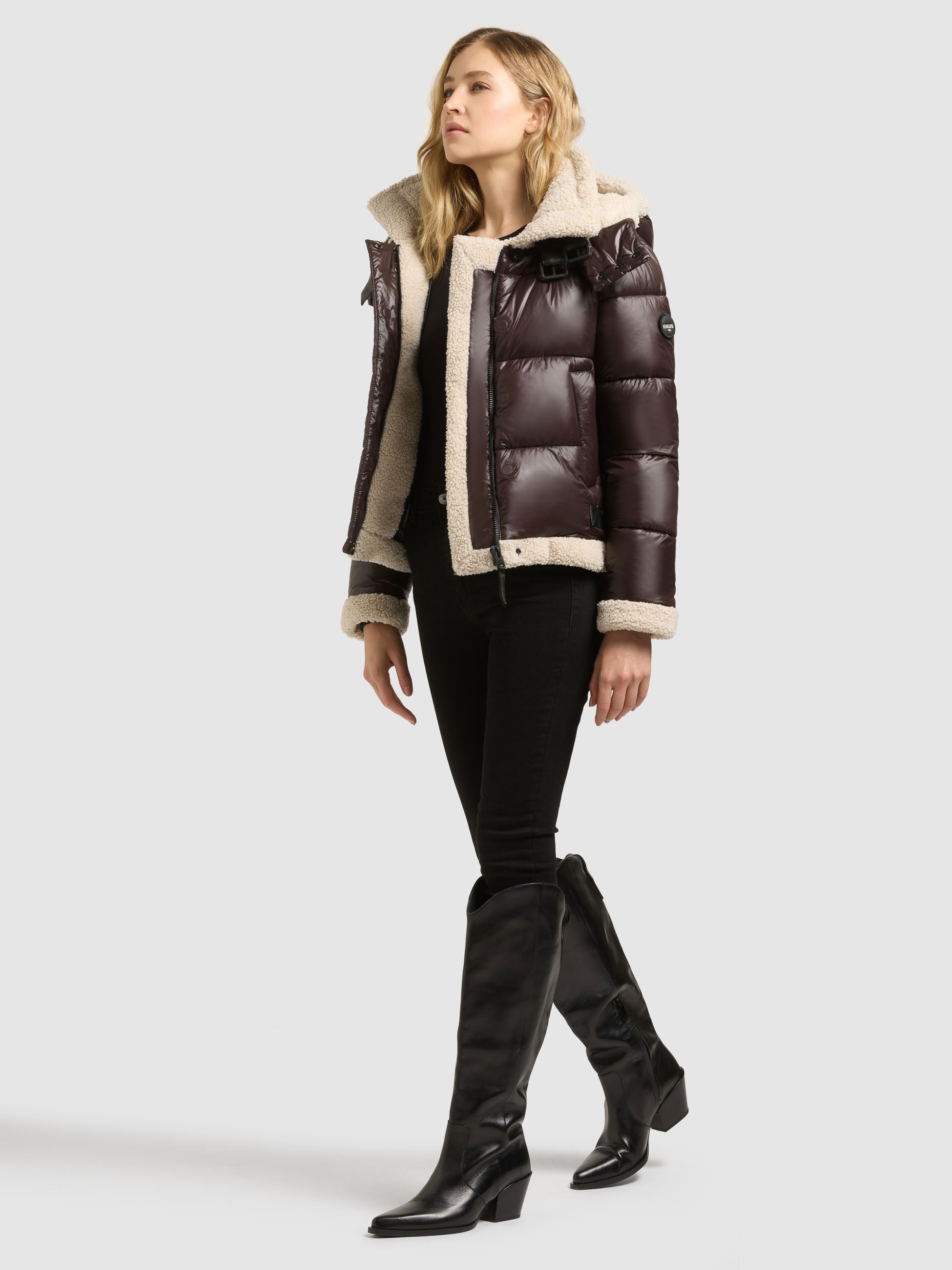 khujo Steppjacke »NESSIE3« mit Kapuze