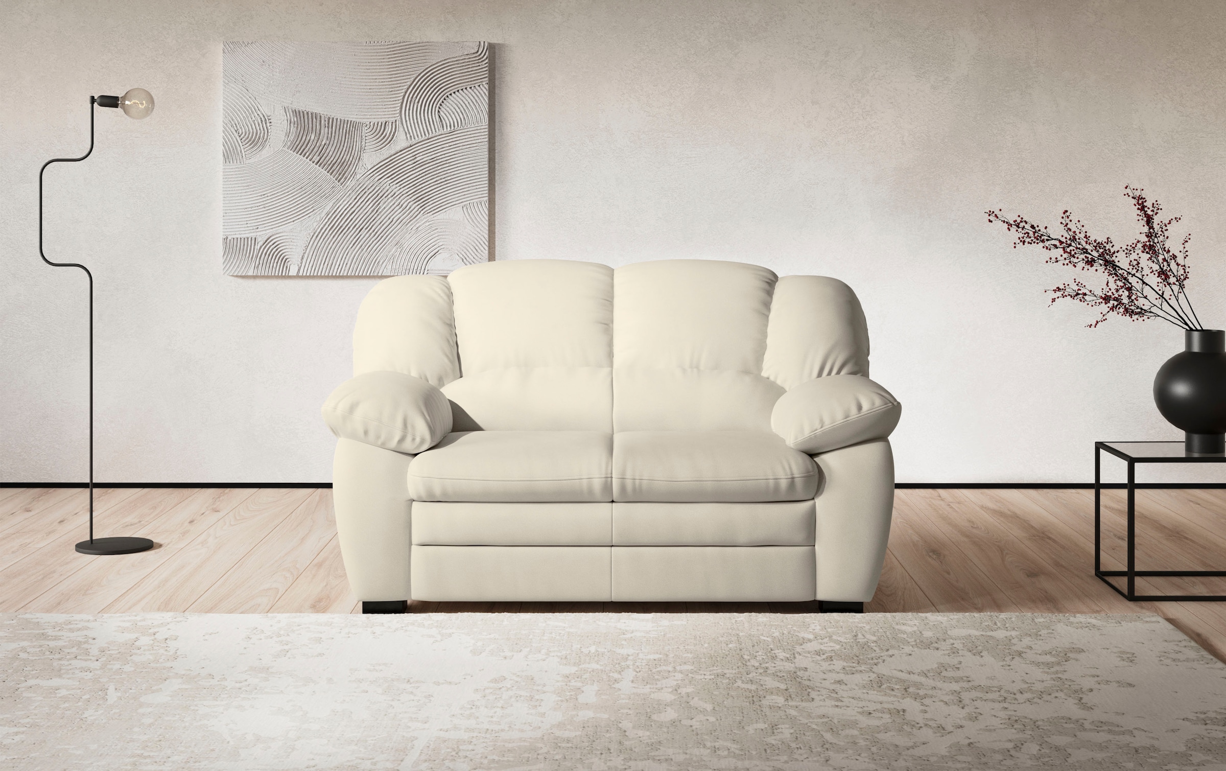 COTTA 2-Sitzer "Casino Sofa, mit extra breiten Armlehnen, B: 159 cm" Polstergarnitur, auch als Set erhältlich