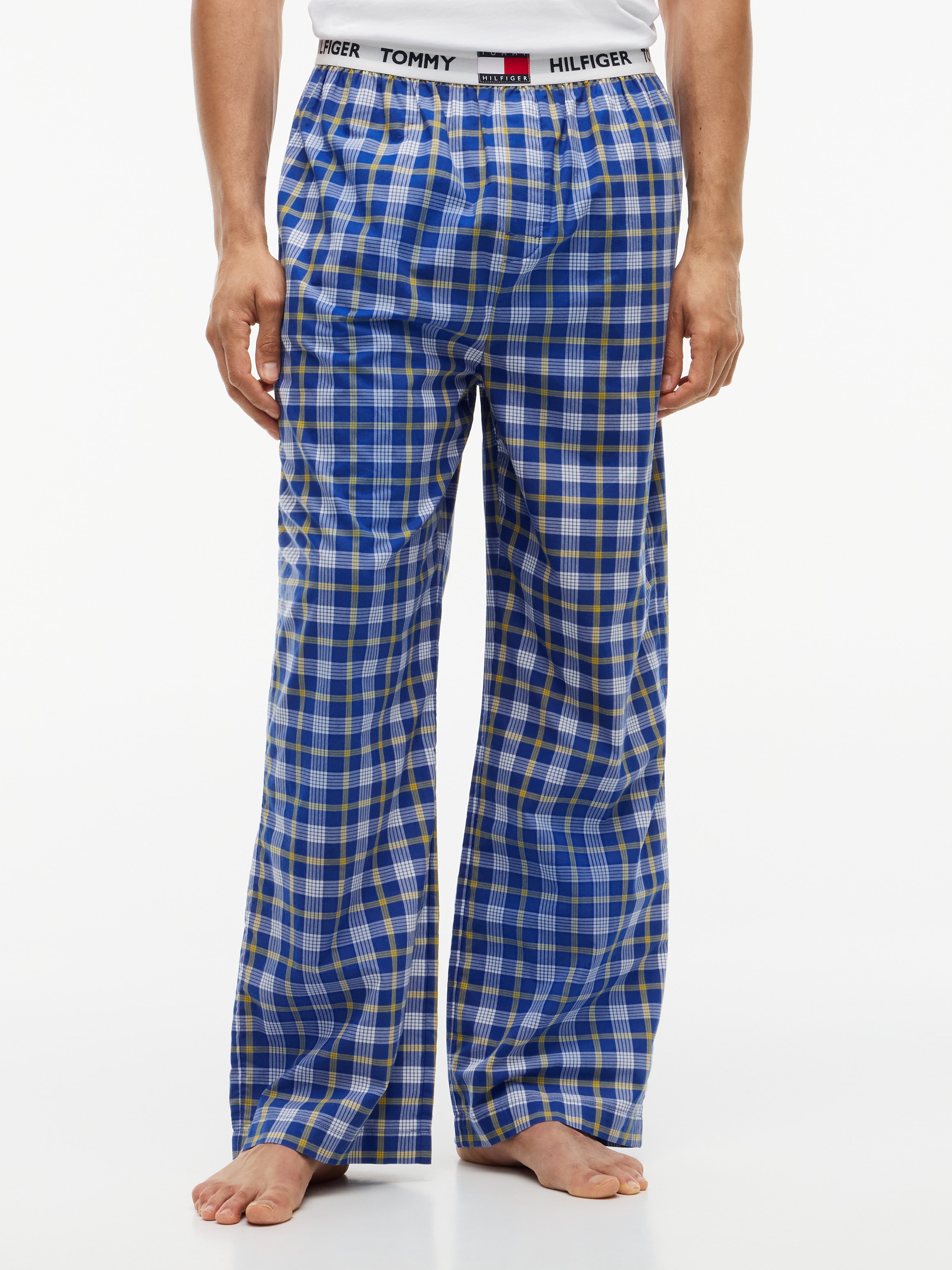 Tommy Hilfiger Underwear Pyjamahose "WOVEN PJ PANT PRINT" kariert, elastischer Bund