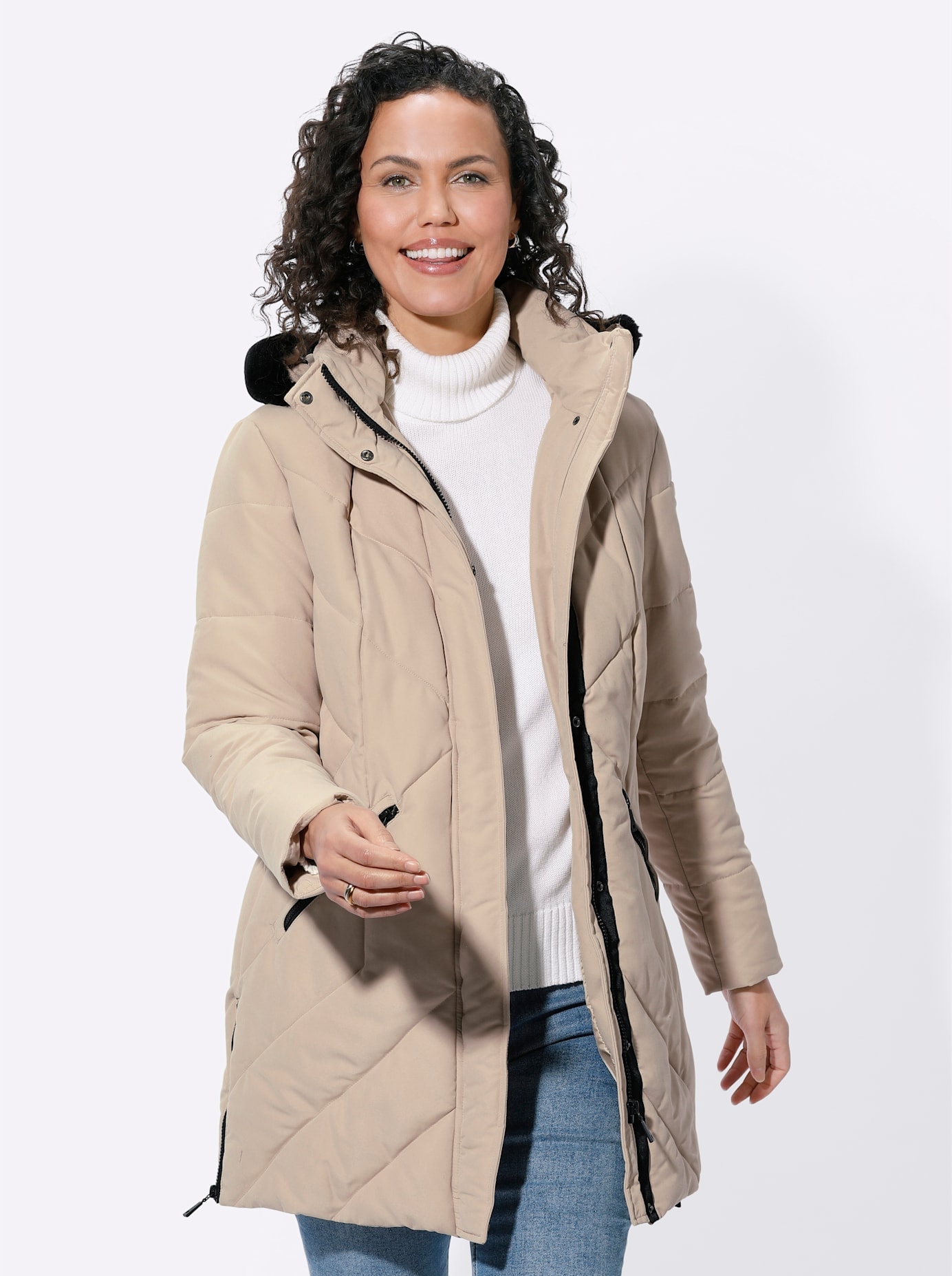 Casual Looks Steppjacke, mit Kapuze