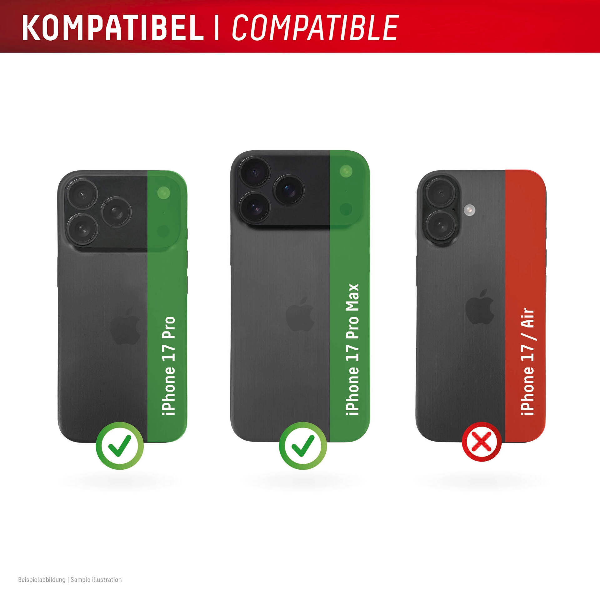 Displex Kameraschutzglas »Camera Lens Glass Single Glass Ring Protector«, für Apple iPhone 17 Pro-Apple iPhone 17 Pro Max, Kameraschutz,Linsenschutz,Objektivschutz, kratz- & stoßfest