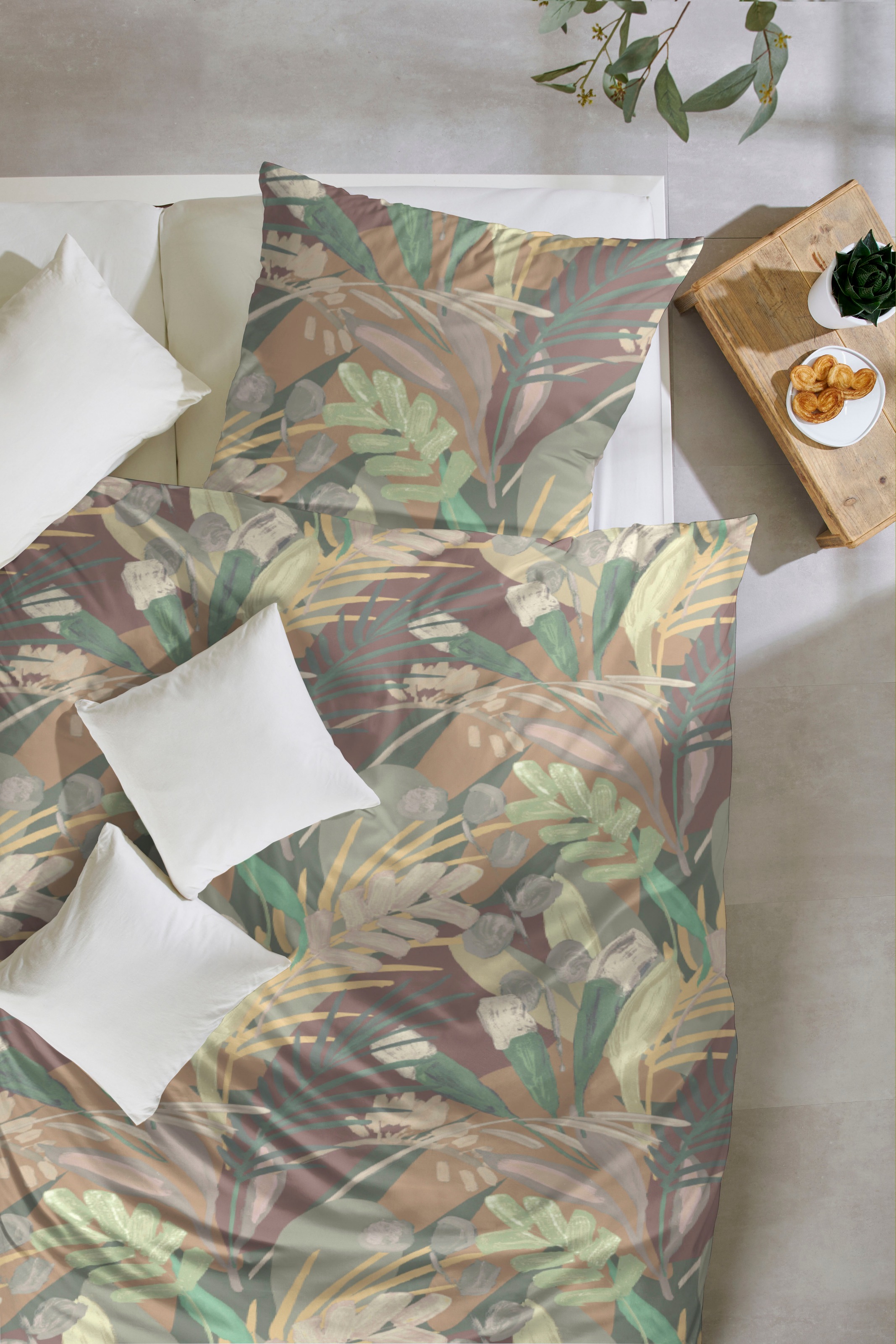 Primera Bettwäsche »Feinbiber-Bettwäsche Selva«, in expressiv floralen Design