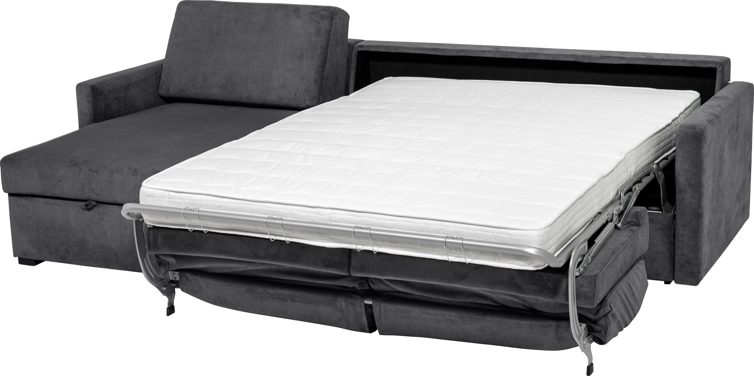 Places of Style Schlafsofa »GOLDPOINT Ecksofa 264 cm, Liegefläche (140/200cm), L-Form,«, Bettfunktion, Bonell-Federkernmatratze und Dauerschläfer-Funktion